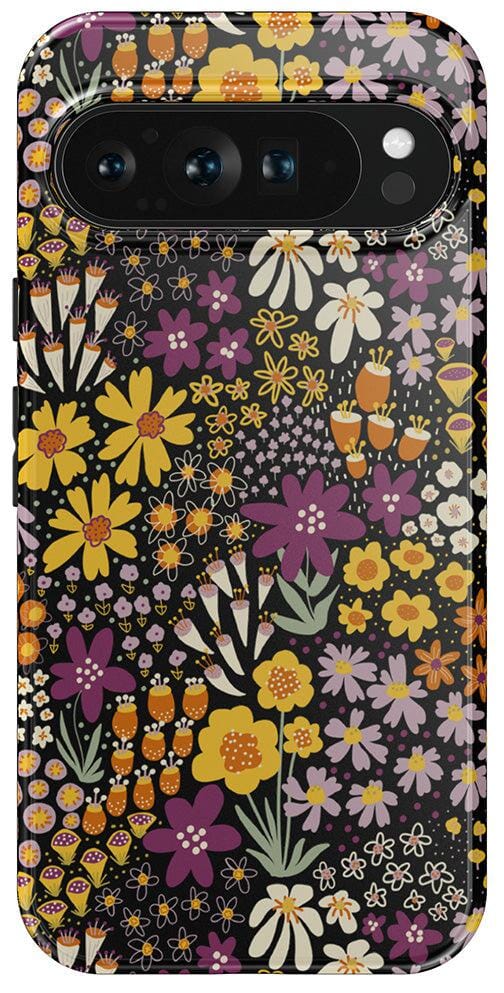 Casetry Falling for You | Plum Floral Google Pixel Case - view 16