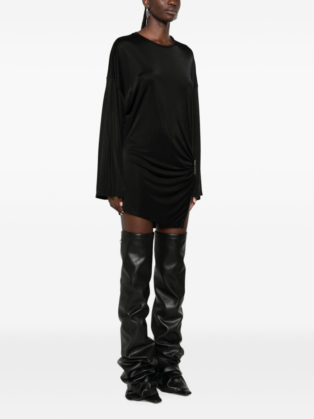 The Attico Gathered Mini Dress – Viscose 100% - view 2