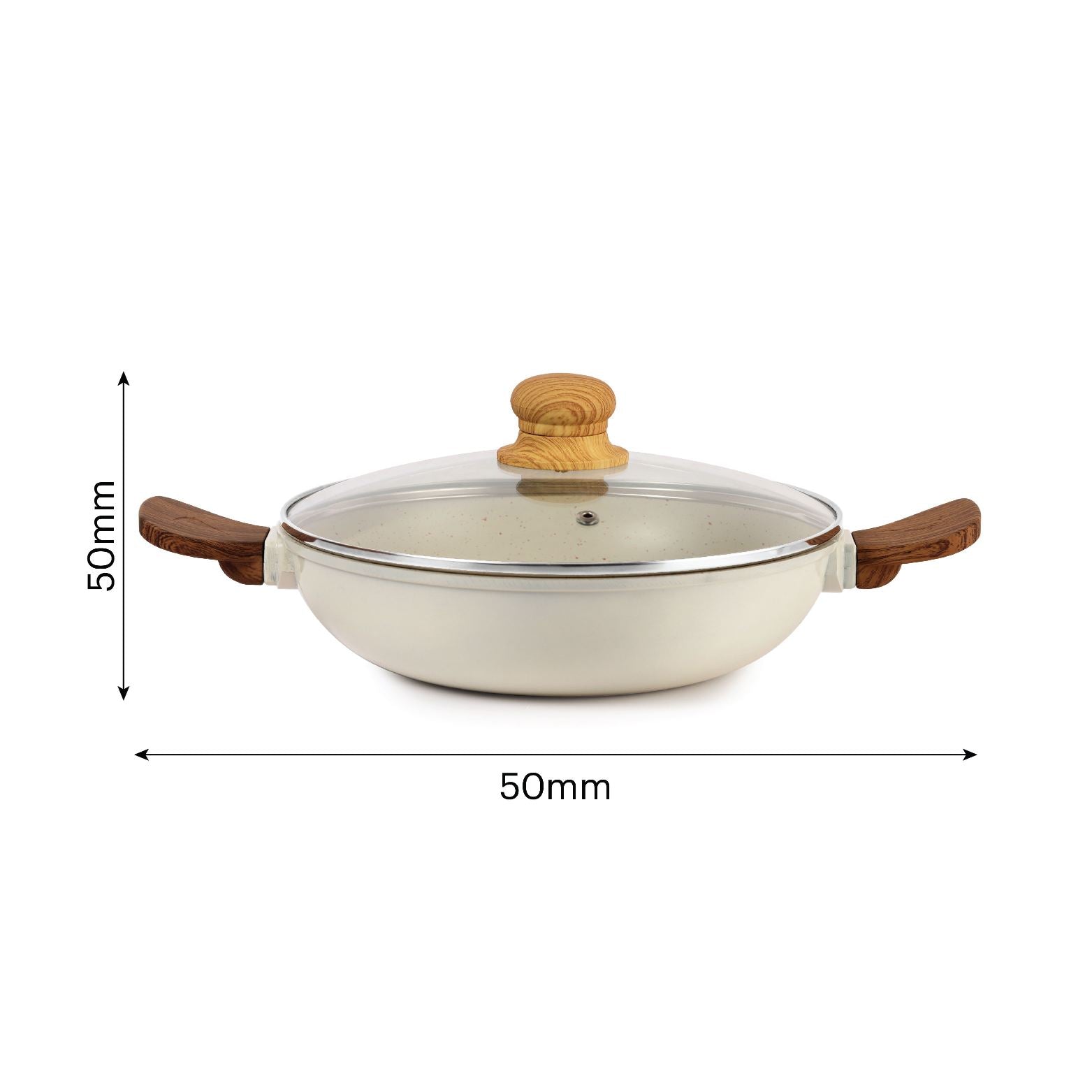 Cello Castello Die Cast Induction Base Kadai With Glass Lid - view 18