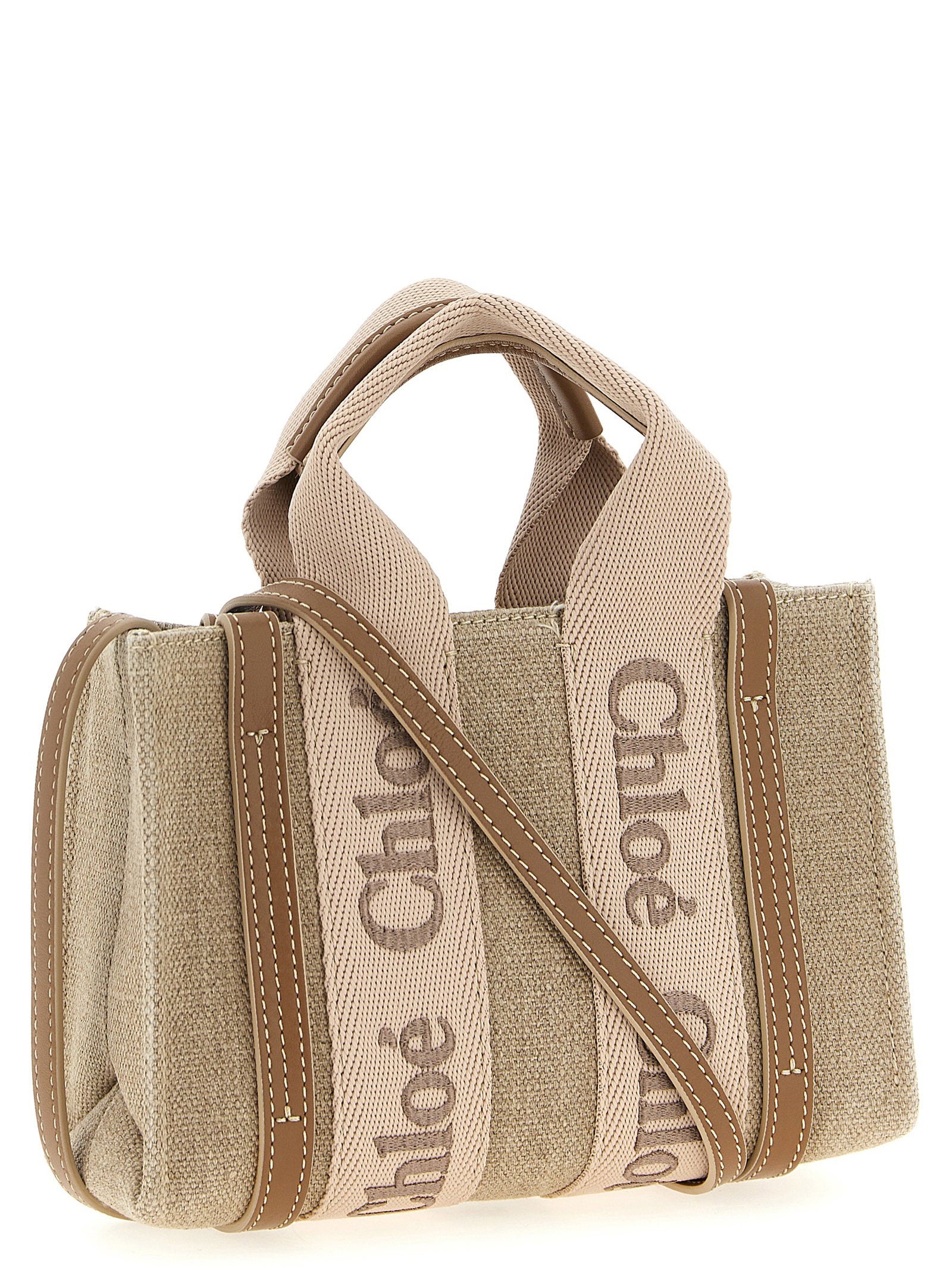 Chloé Woody Mini Handbag – 100% linen - view 2