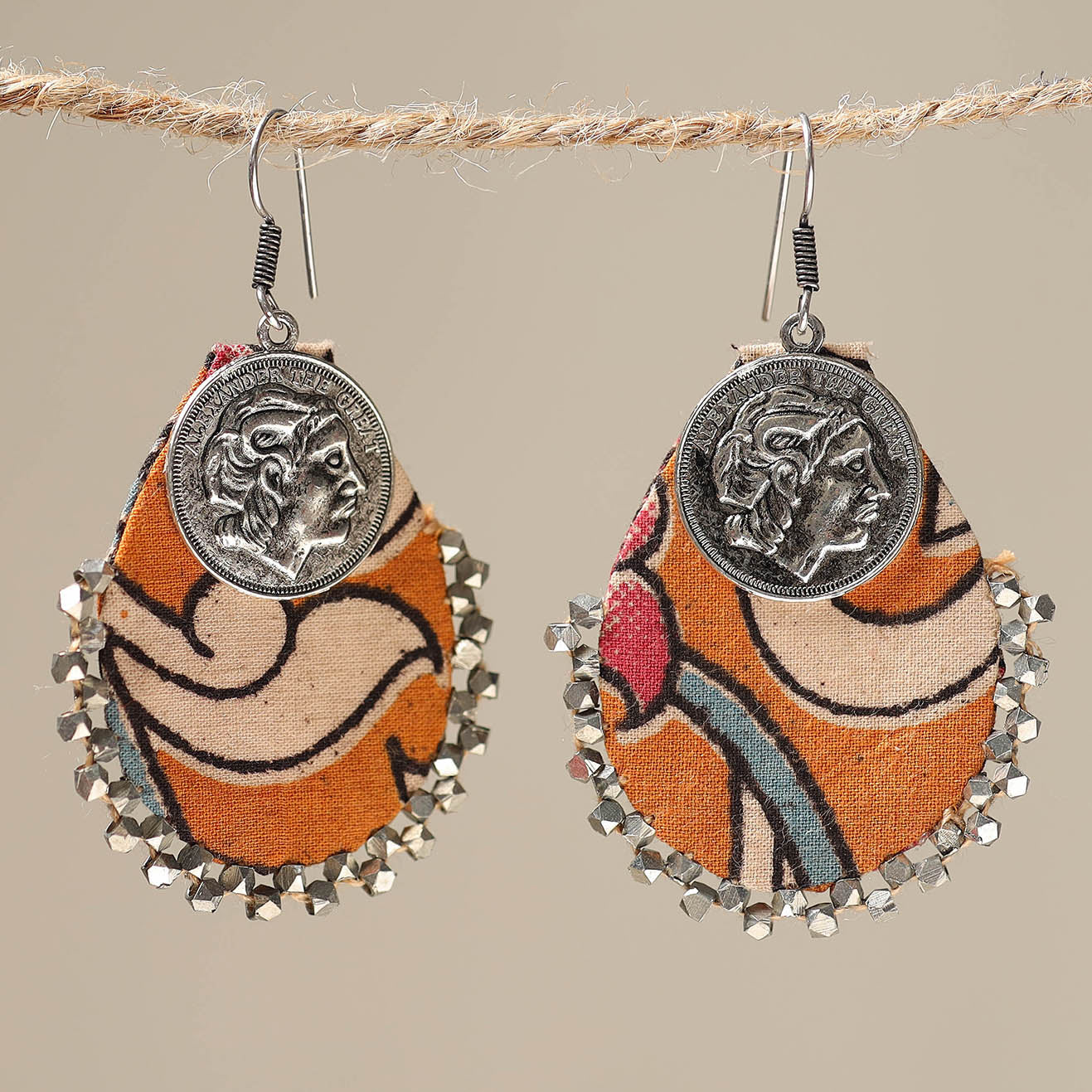 JALPARI Ayesha Handcrafted GS Fabart Earrings 48 - view 2
