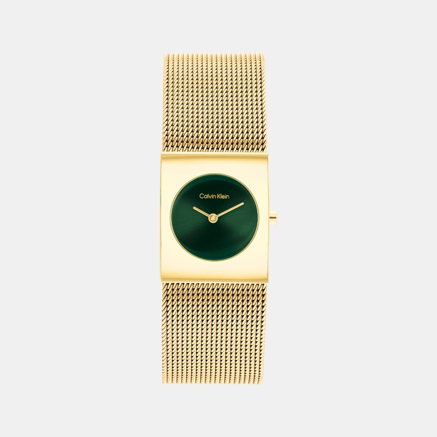 Calvin Klein Ck Pulse Women Quartz Green Dial Analog Stainless Steel Watch 25100136