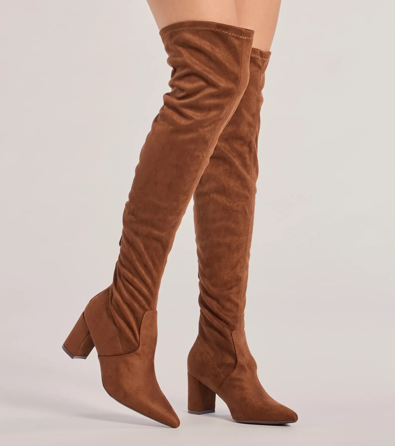 Windsor Feelin' Fab Faux Suede Over-The-Knee Boots - view 5