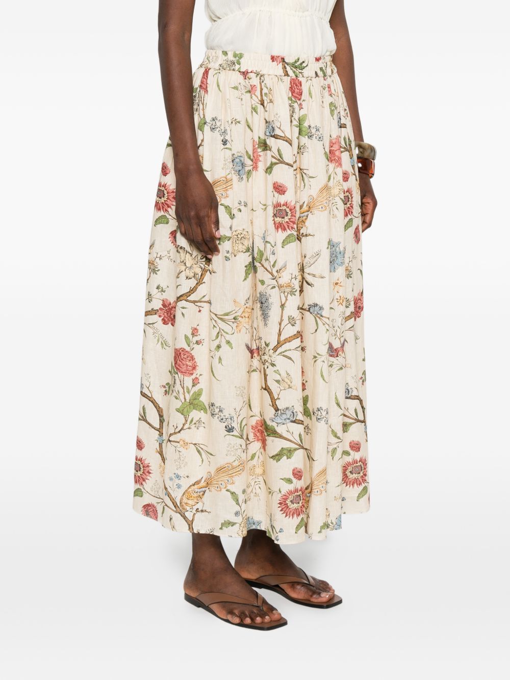 Into The East Linen Silk Blend Trousers - view 2