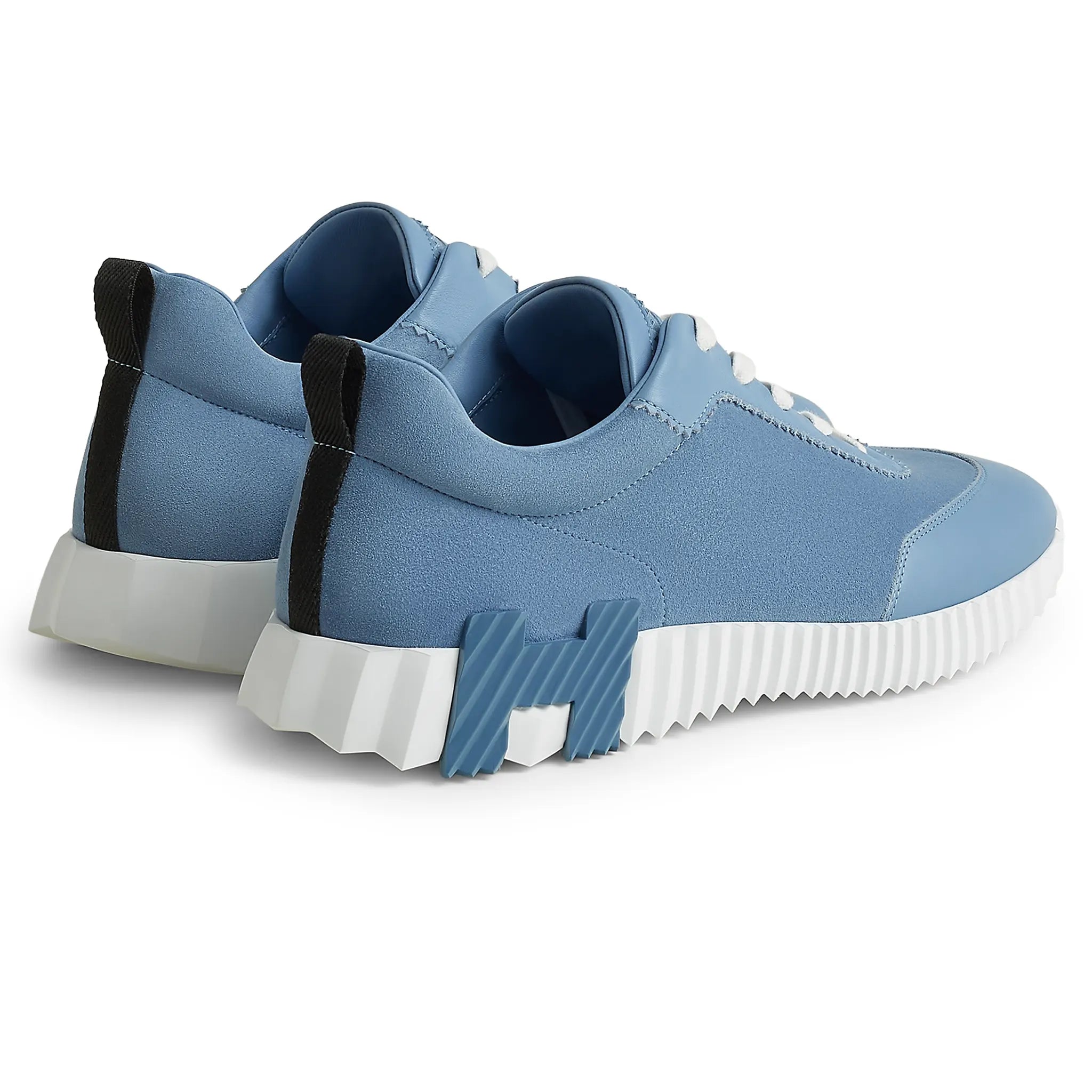Hermès Paris Bouncing Calf Sneaker Blue Jeans - view 2