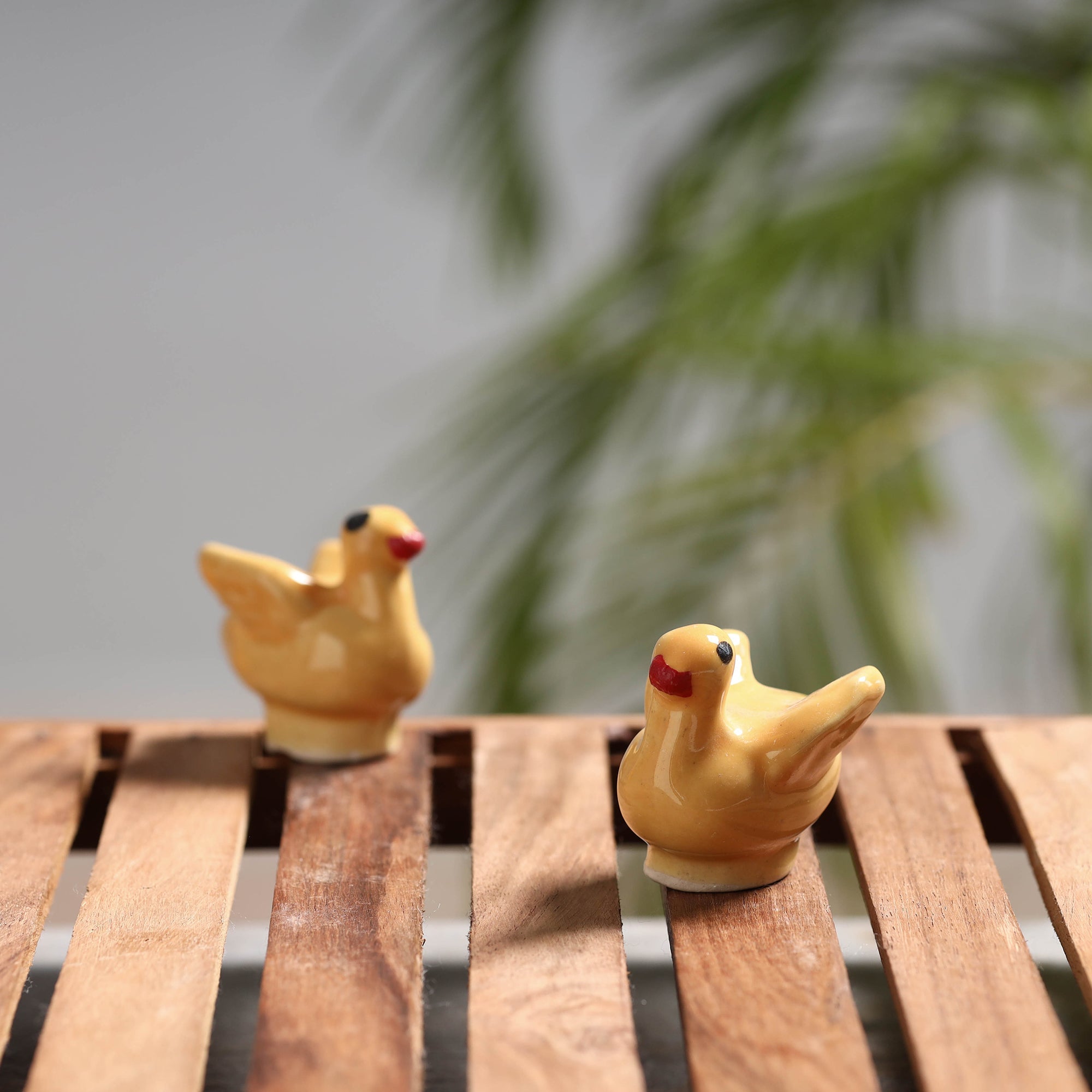 ITOKRI CRAFTS INITIATIVE Bird - Handcrafted Ceramic Toys (Set of 2)