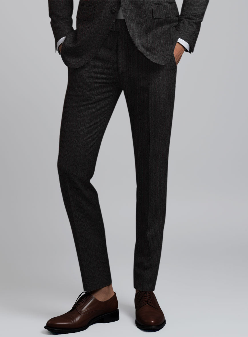 StudioSuits Reda Luman Black Stripe Wool Suit - view 6