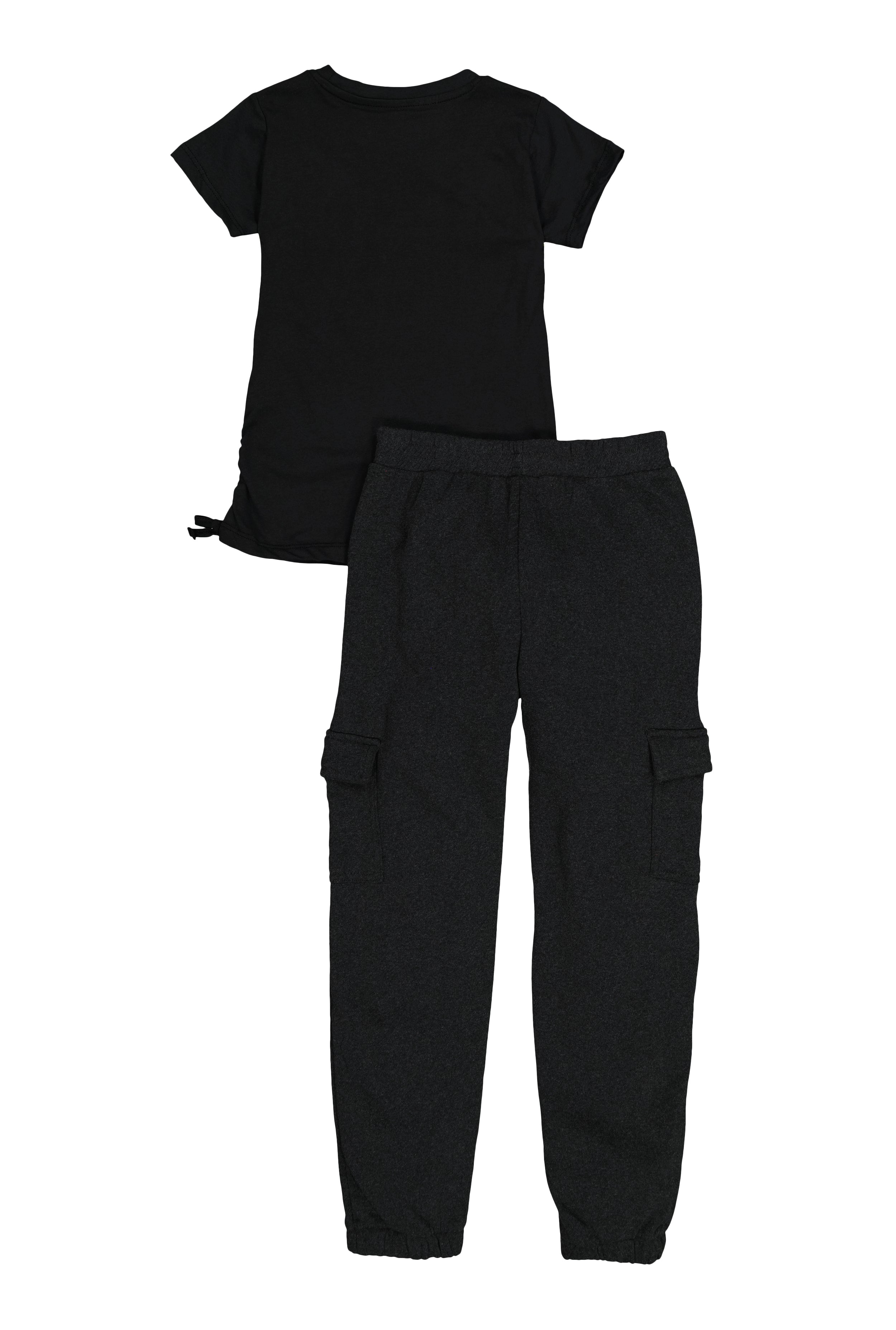 Rainbow Shops Girls Keep The Dream Tee and Cargo Sweatpants - view 2