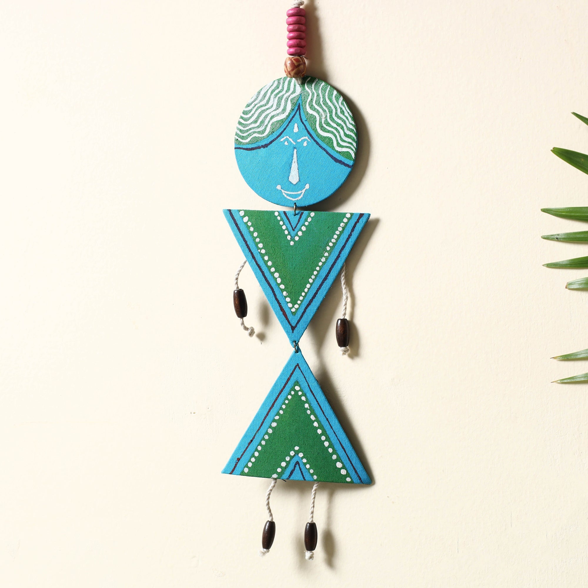KHUSHBASH - HAPPY LOOM OF EAST Bishnupur Handpainted Fabric Wall Hanging - view 2