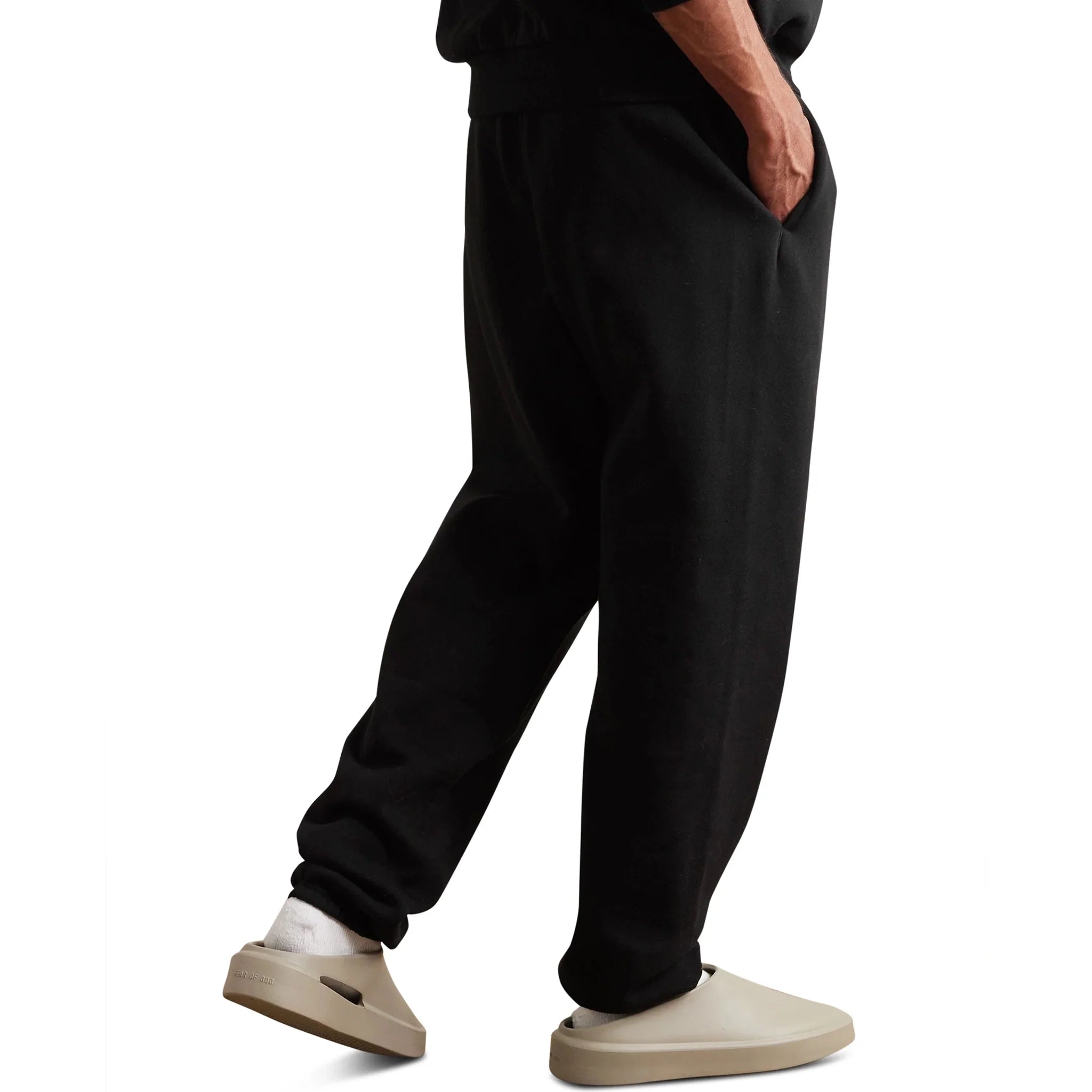 Fear Of God Essentials Jet Black Sweatpants (FW23) - view 2