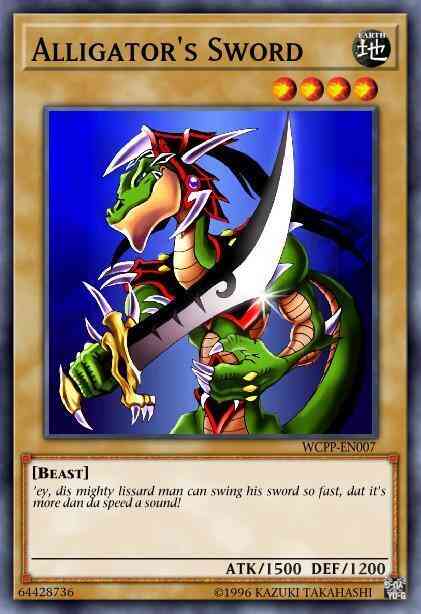 Yu-Gi-Oh! Alligator's Sword - WP11-EN012 - Super Rare - Limited