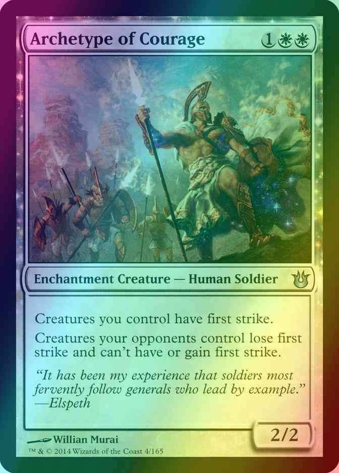 Magic Archetype of Courage [4] [Born of the Gods] [Foil]