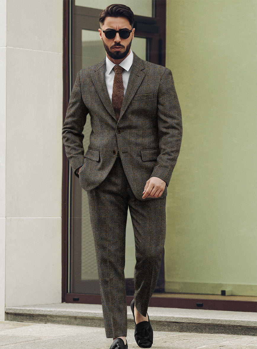 StudioSuits Harris Tweed Ranger Gray Blue Suit - view 2