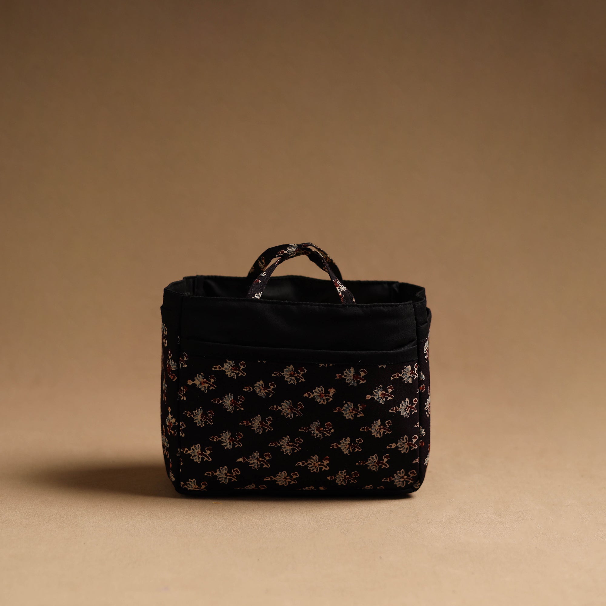 NOORI BAZAR Black - Handmade Cotton Multipurpose Cosmetic/Toiletry Bag 03