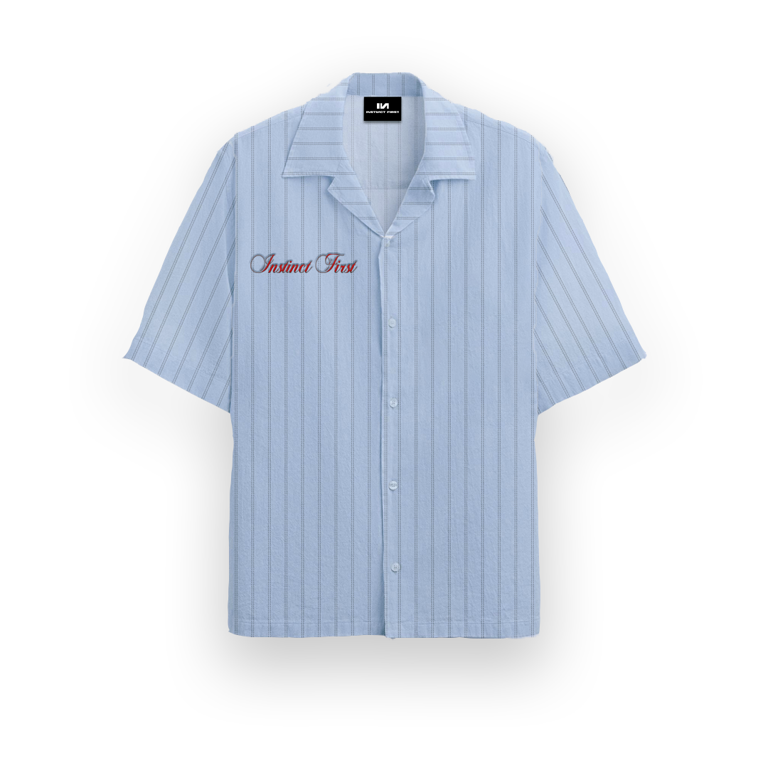 Instinct First Summer Stripe Shirt - Powder Blue