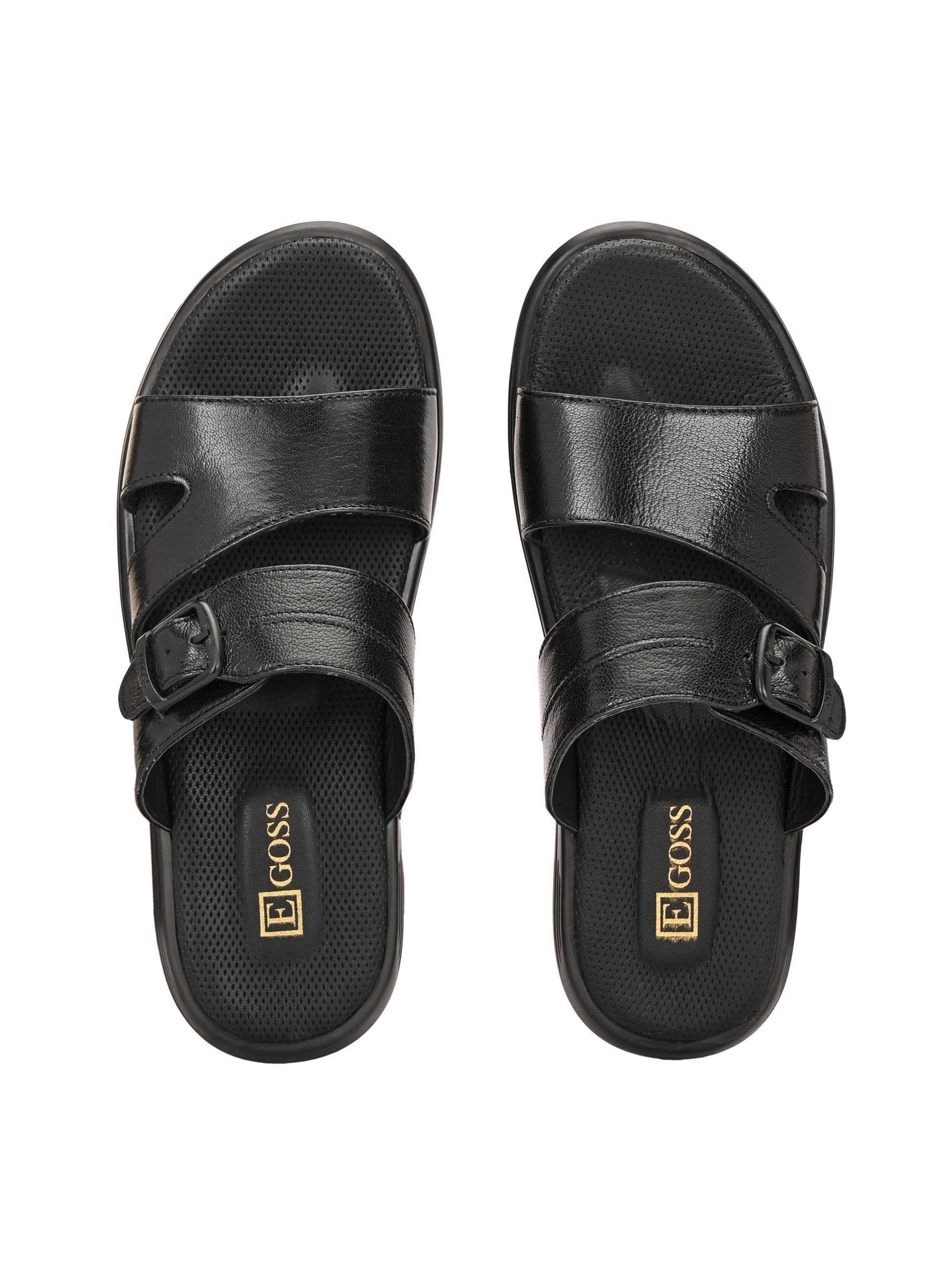 Egoss Shoes Egoss Leather Slippers For Men - view 14