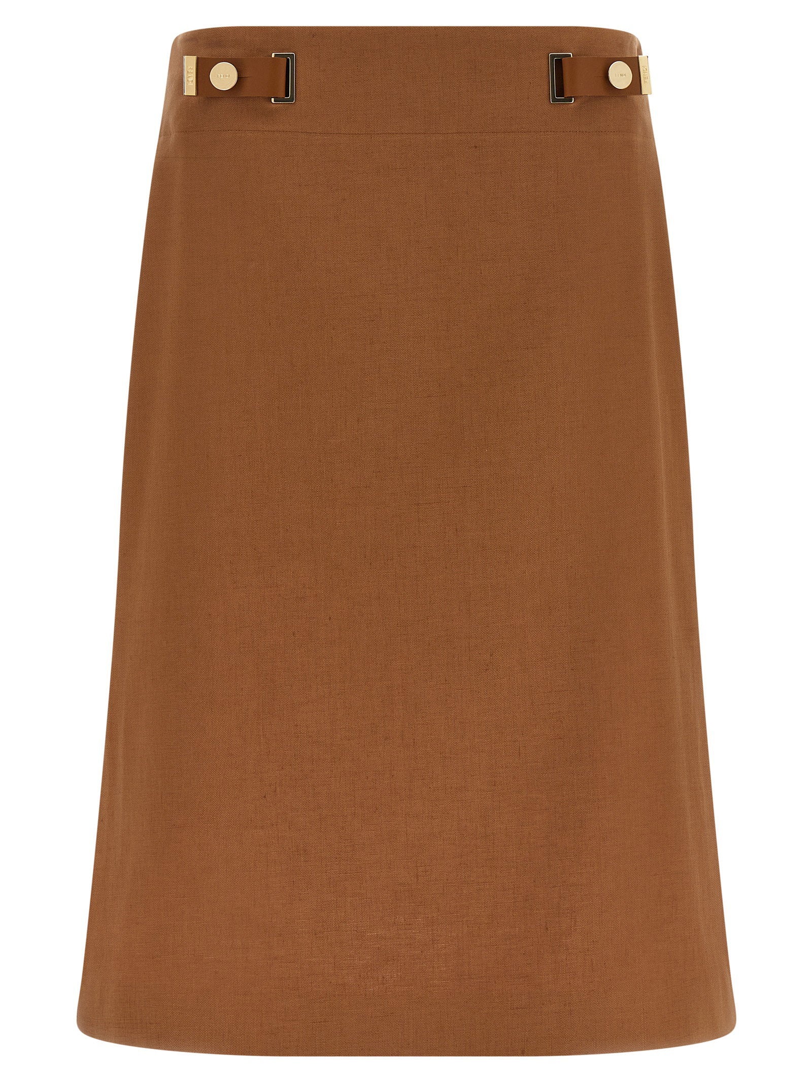 Fendi New Linen Skirt – 71% linen, 29% cotton