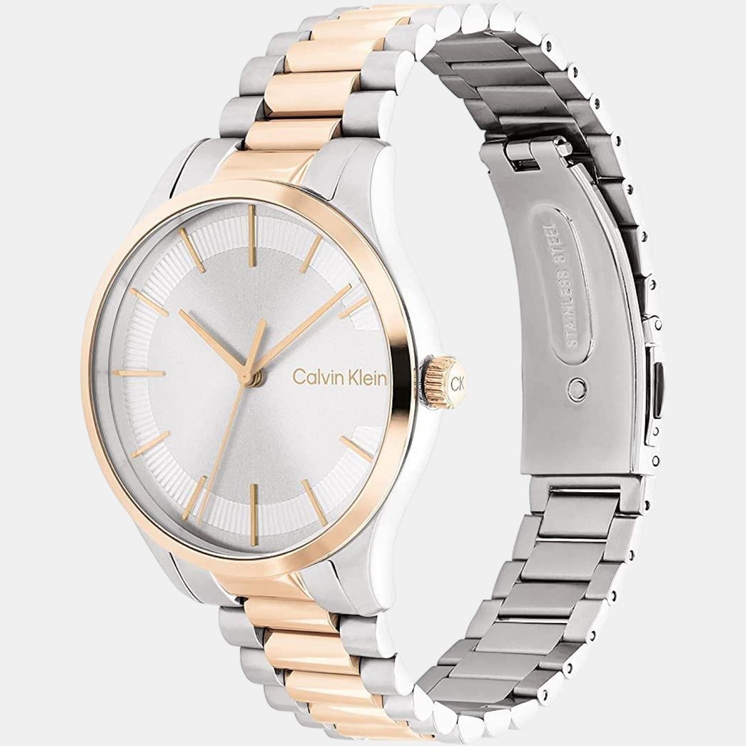 Calvin Klein Ck Iconic Unisex Quartz Silver Dial Analog Stainless Steel Watch 25200044 - view 2