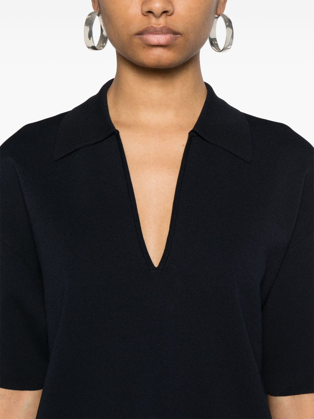 Parosh P.A.R.O.S.H. mini dress with collar detail and V-neckline - view 2