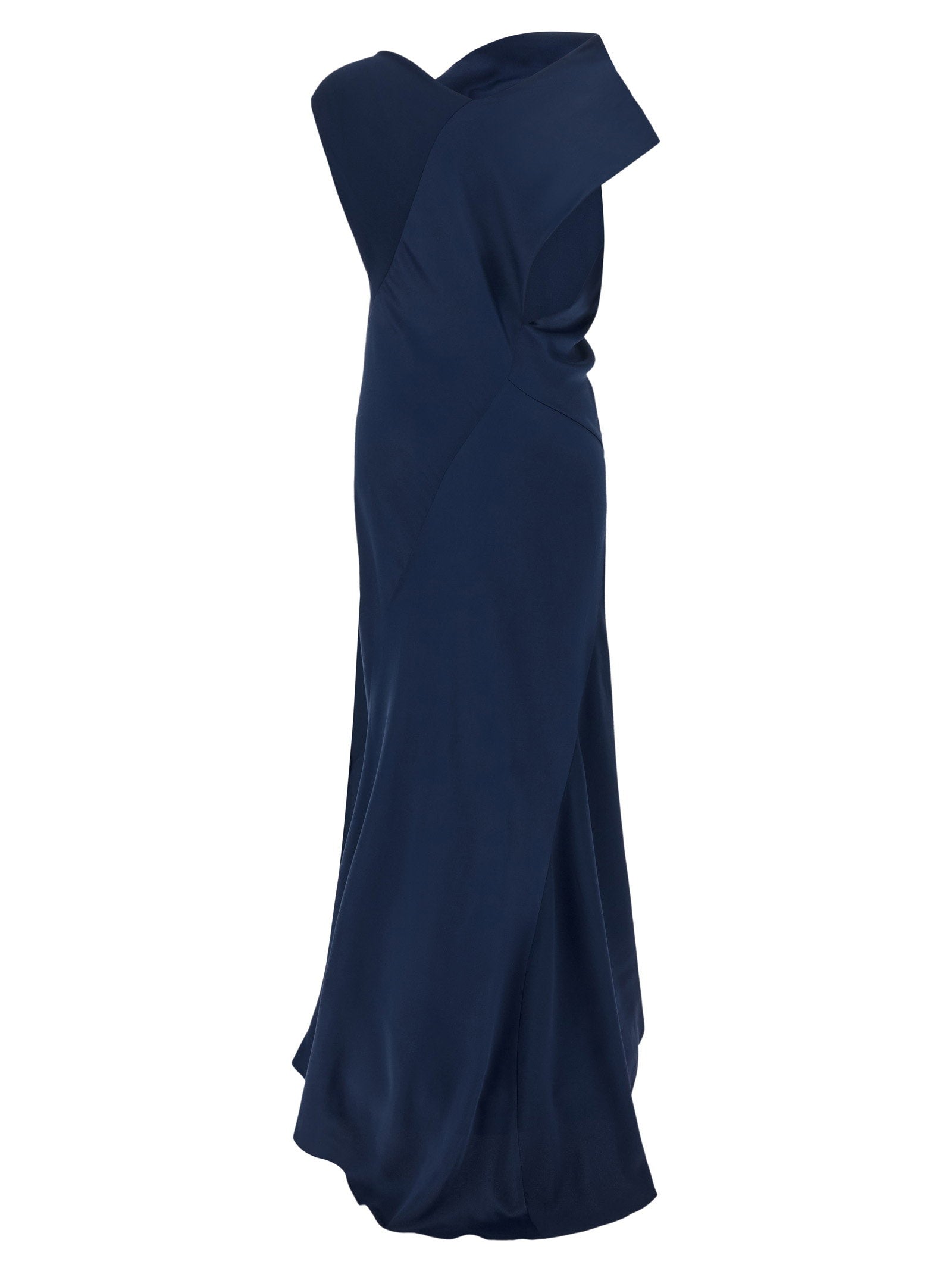 Alberta Ferretti Draped Asymmetrical Dress – 100% viscose - view 2