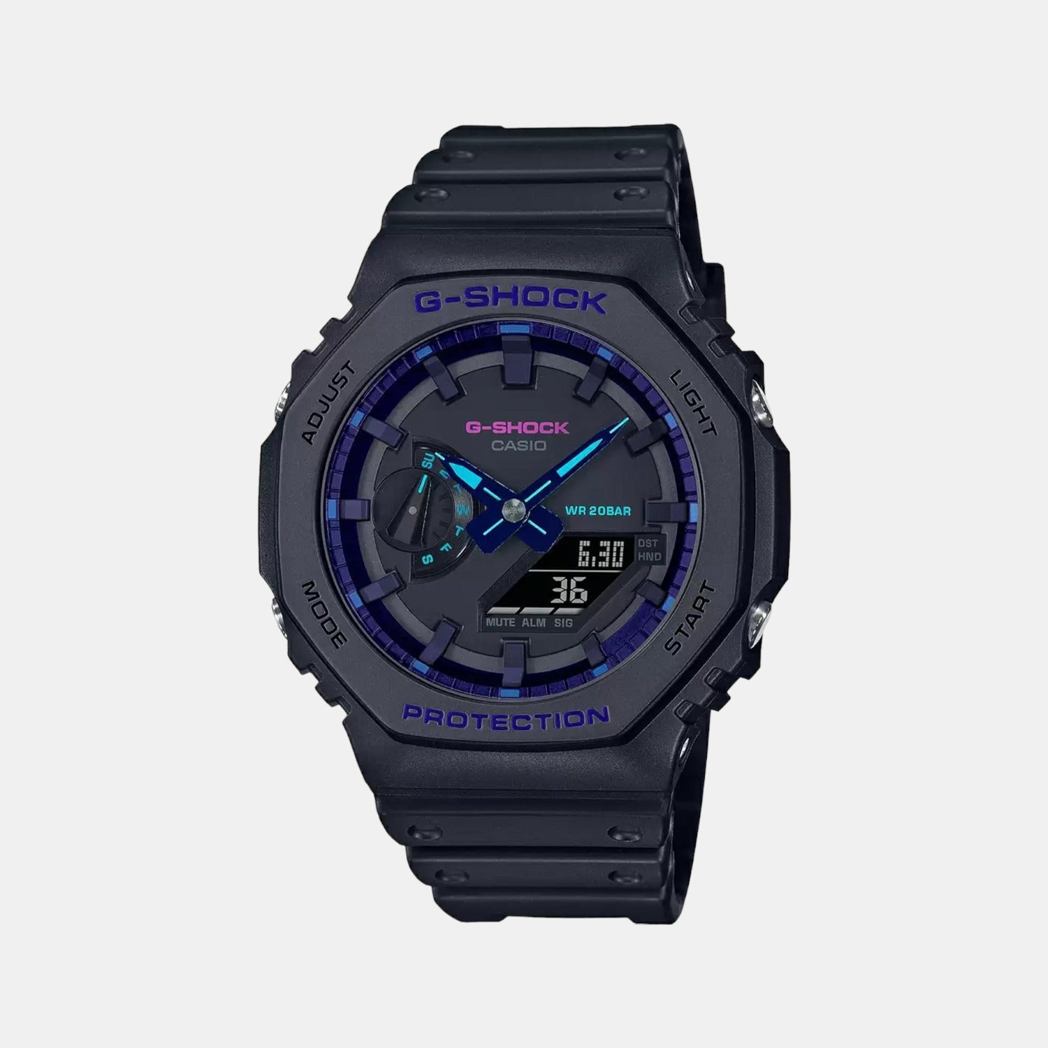 Casio G-Shock Men Quartz Black Dial Analog-Digital Resin Watch G1182