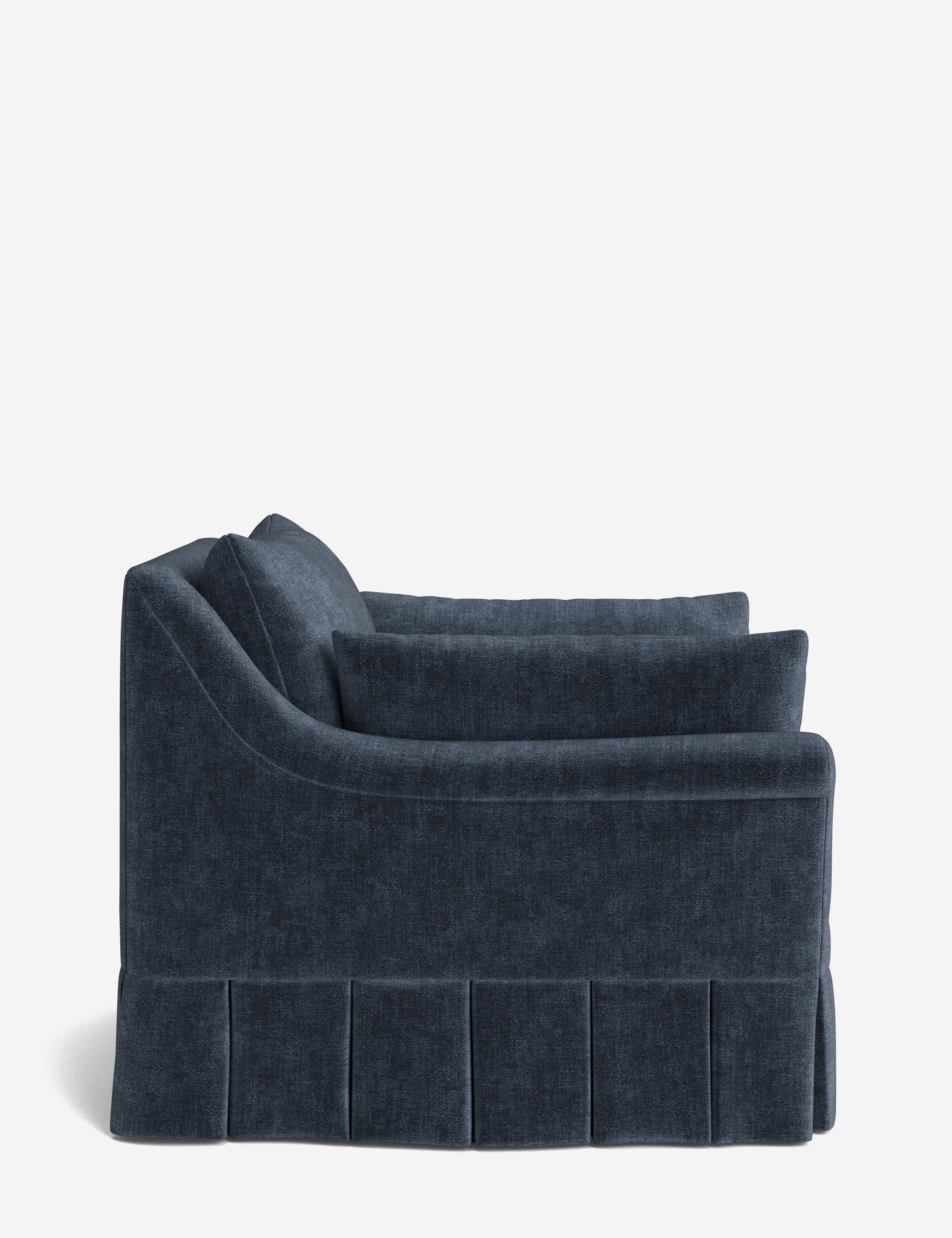 Lulu and Georgia Portola Rolled Arm Luxe Depth Pleated Chair - view 124