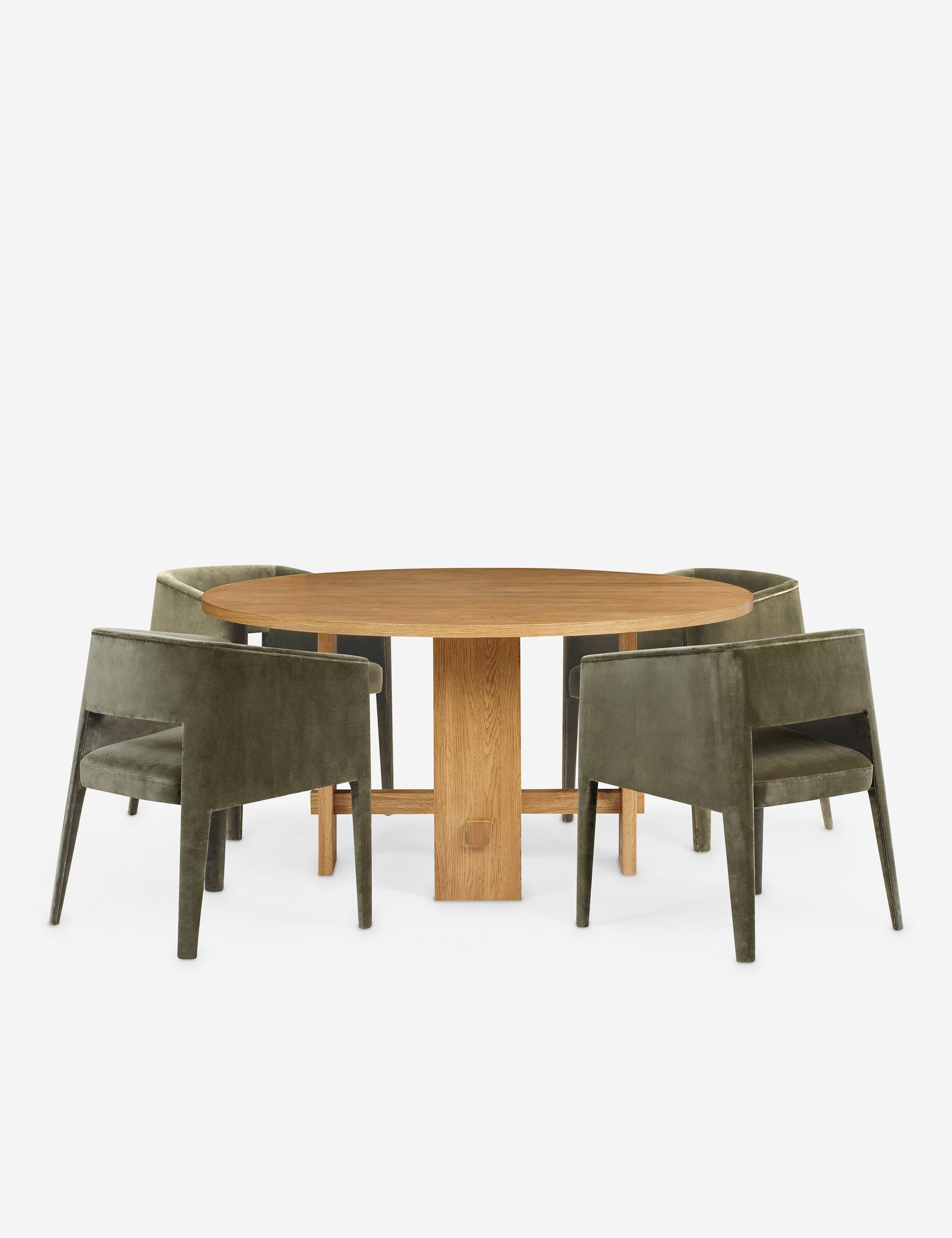 Lulu and Georgia Campos Round Dining Table – Natural - view 2