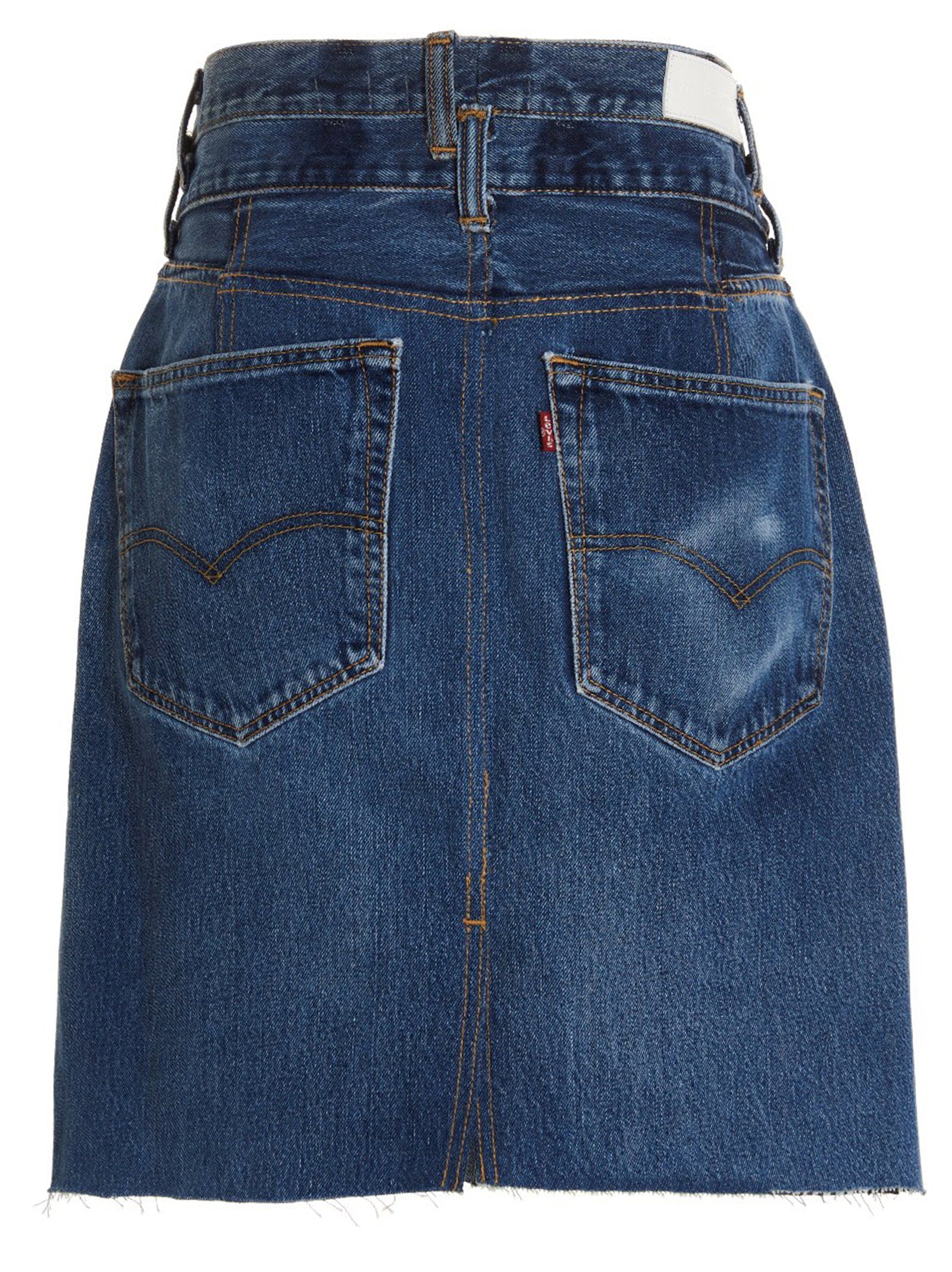 Re/Done Double Waisted Pencil Re Done X Levis Skirt - view 14