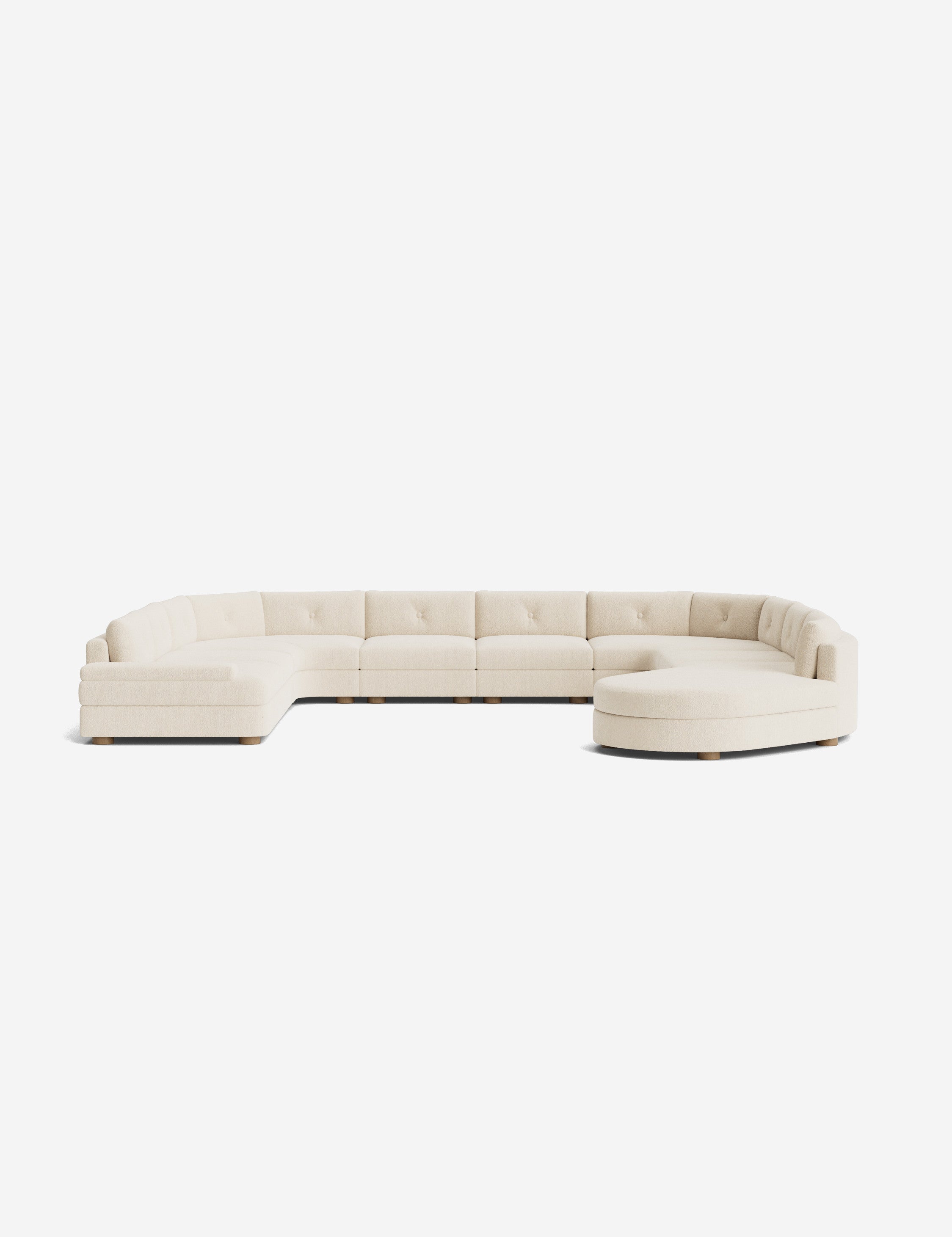 Lulu and Georgia Hill Modular U-Shaped Sectional Sofa - view 9