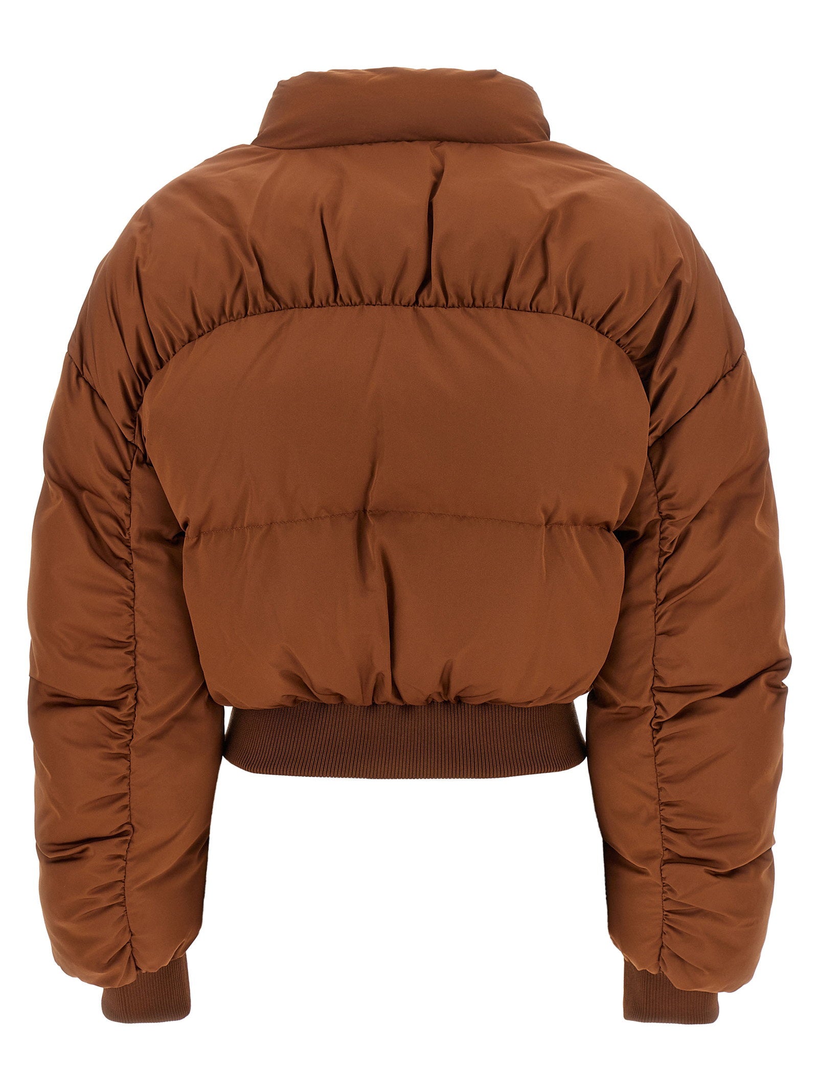 Elisabetta Franchi Down Jacket With Curled Sleeves - view 2