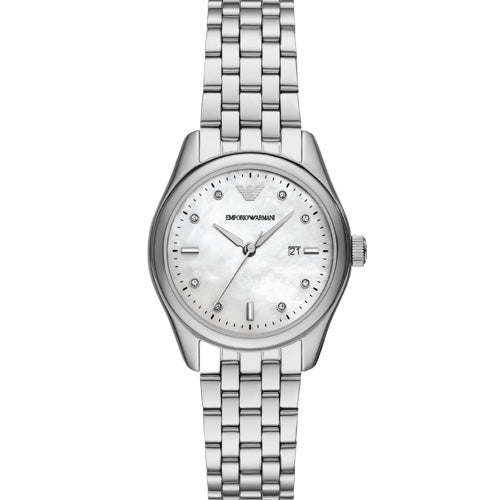 Emporio Armani Classic White Mother-Of-Pearl Dial Women 32mm AR11614