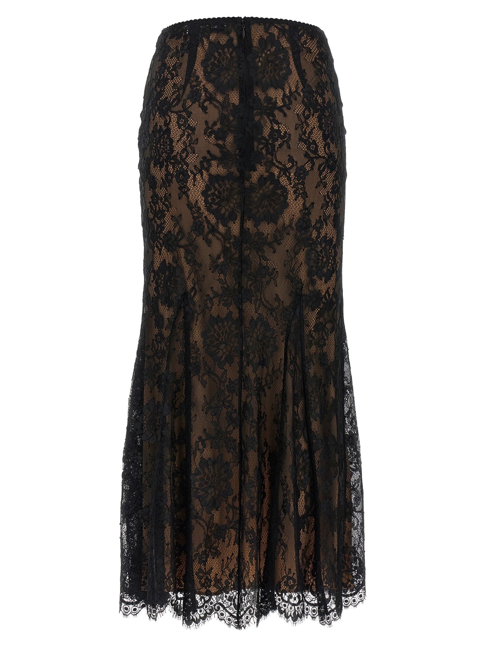 Self-Portrait Black Lace Midi Skirt - view 2
