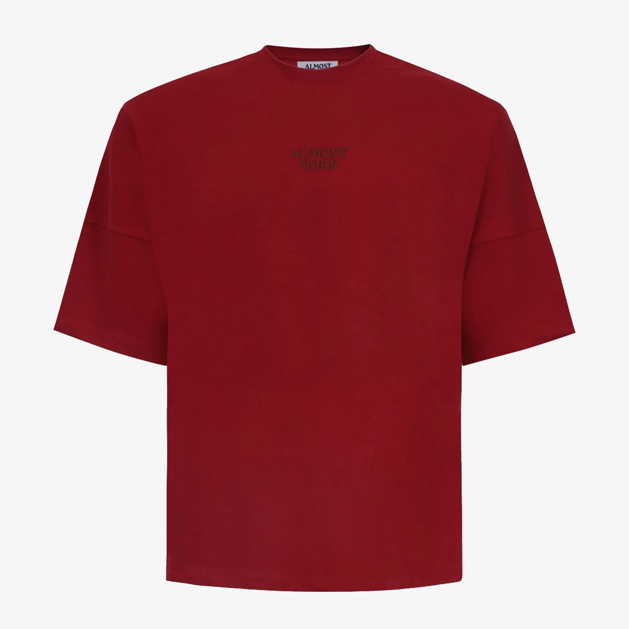 Almost Gods | Logo Drop Shoulder Tee { Red