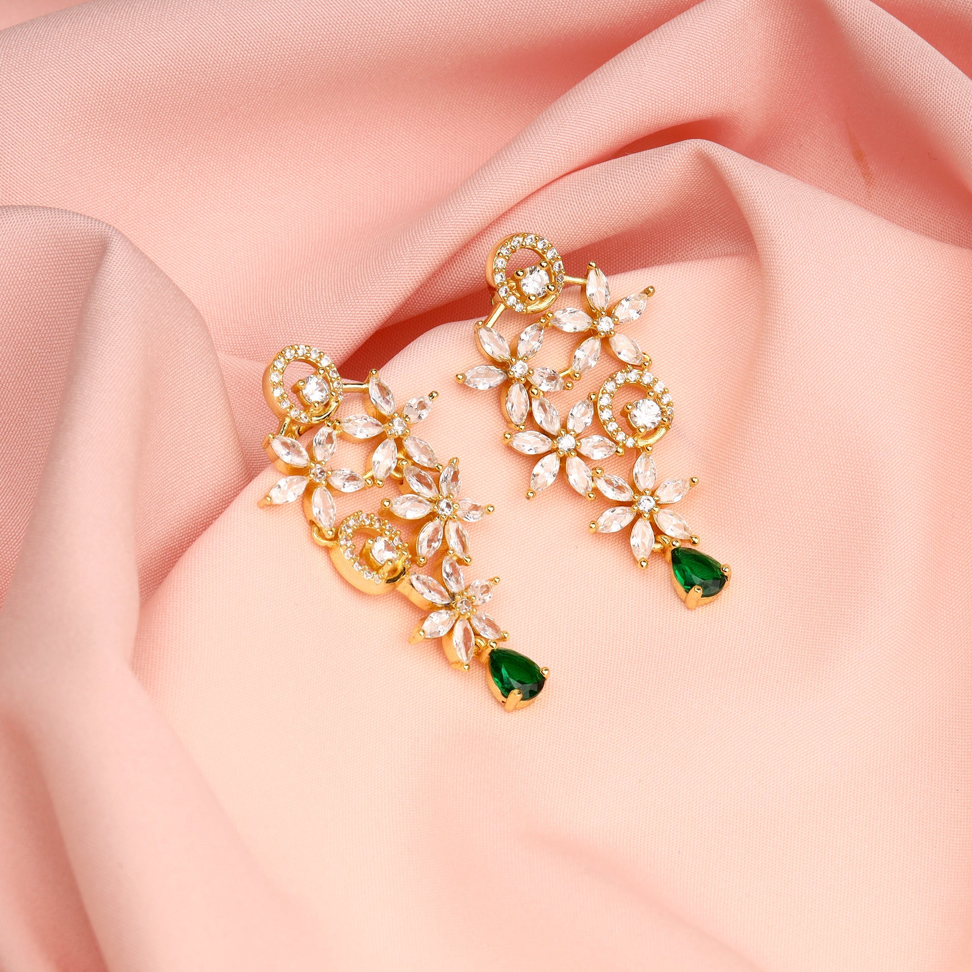 GIVA Jewellery Golden Sweet Jasmine Earrings