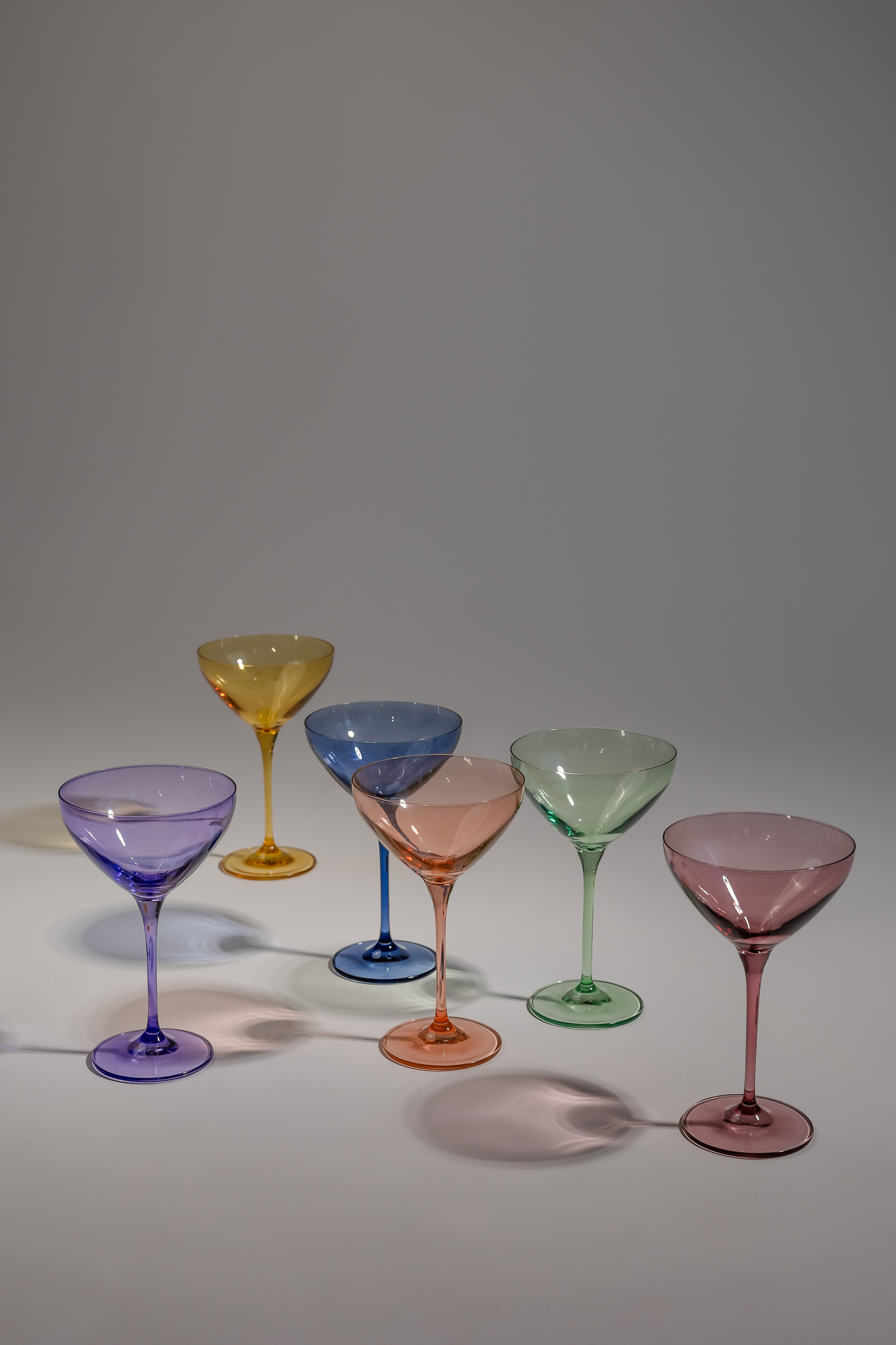 Estelle Colored Glass Estelle Colored Martini Glass - Set of 6 {Mystery Box}