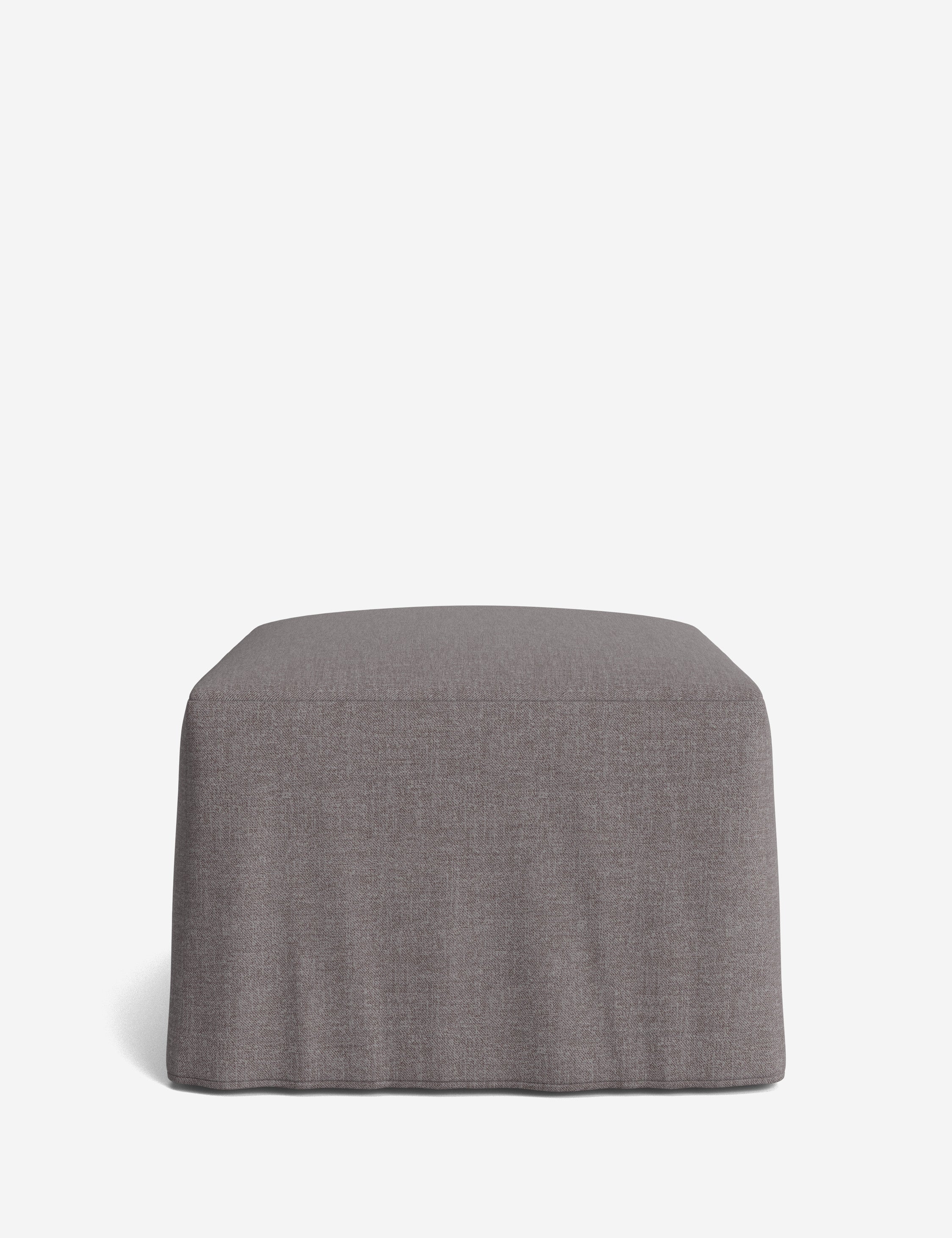 Lulu and Georgia Portola Slipcover Ottoman - view 137