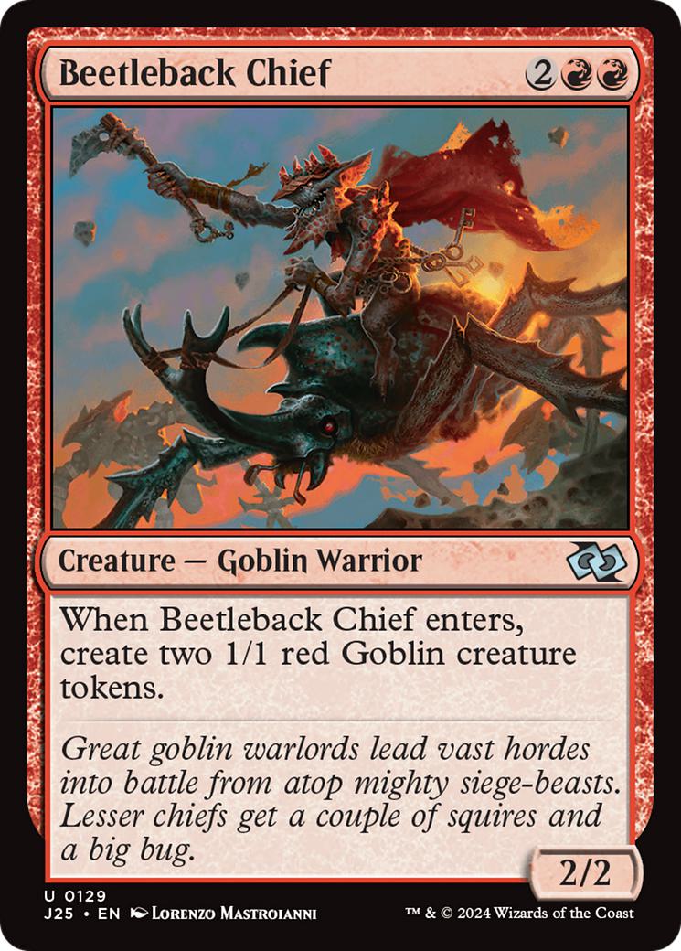 Beetleback chief 129 – Magic Beetleback Chief [129] [Foundations: Jumpstart] [Non-Foil]