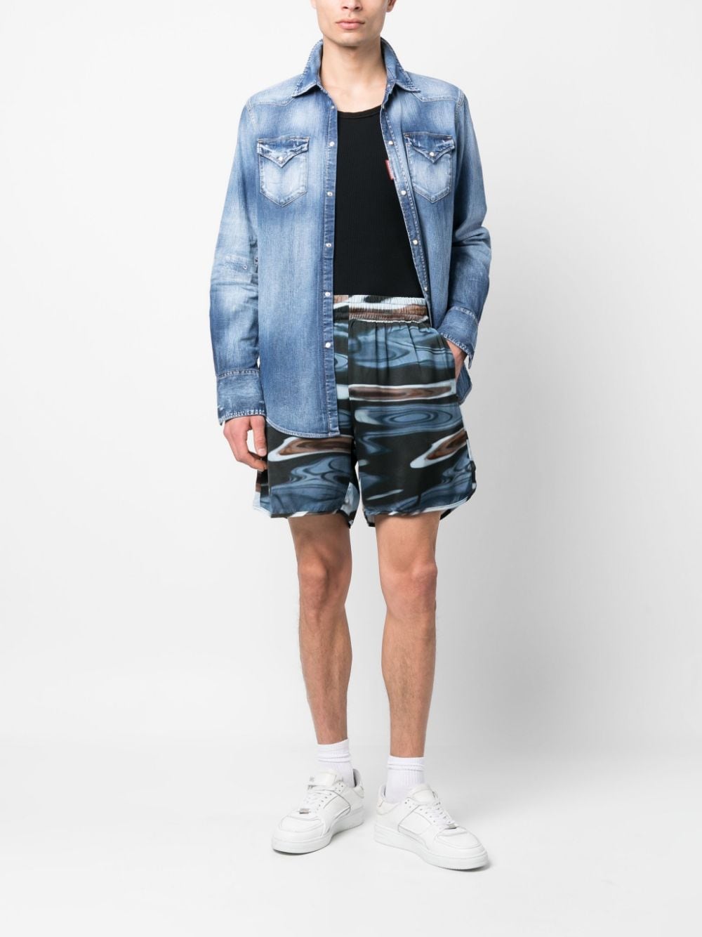 Blue Sky Inn Printed shorts – Viscose 100% - view 2