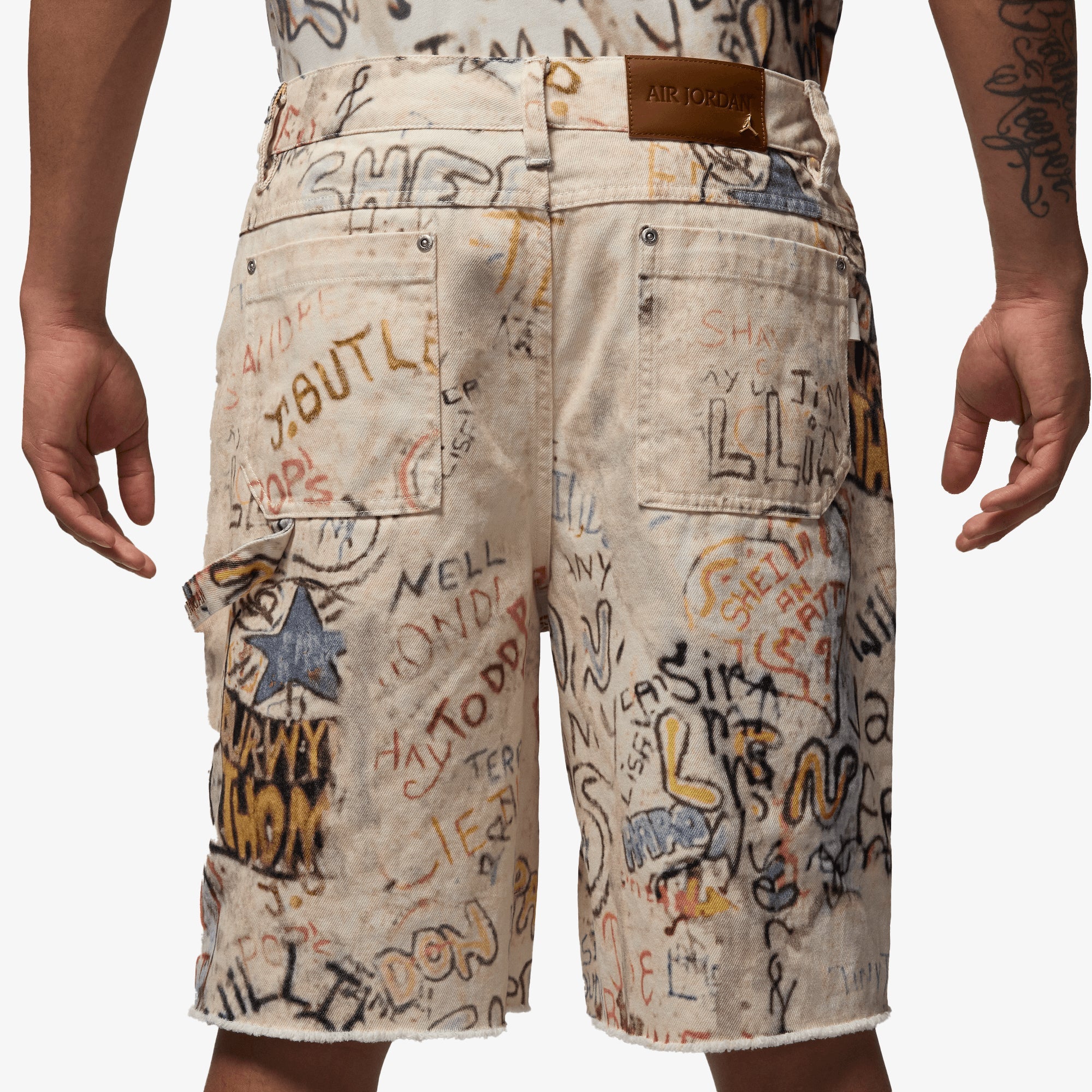 Jordan | Air Jordan Printed Shorts { White - view 3
