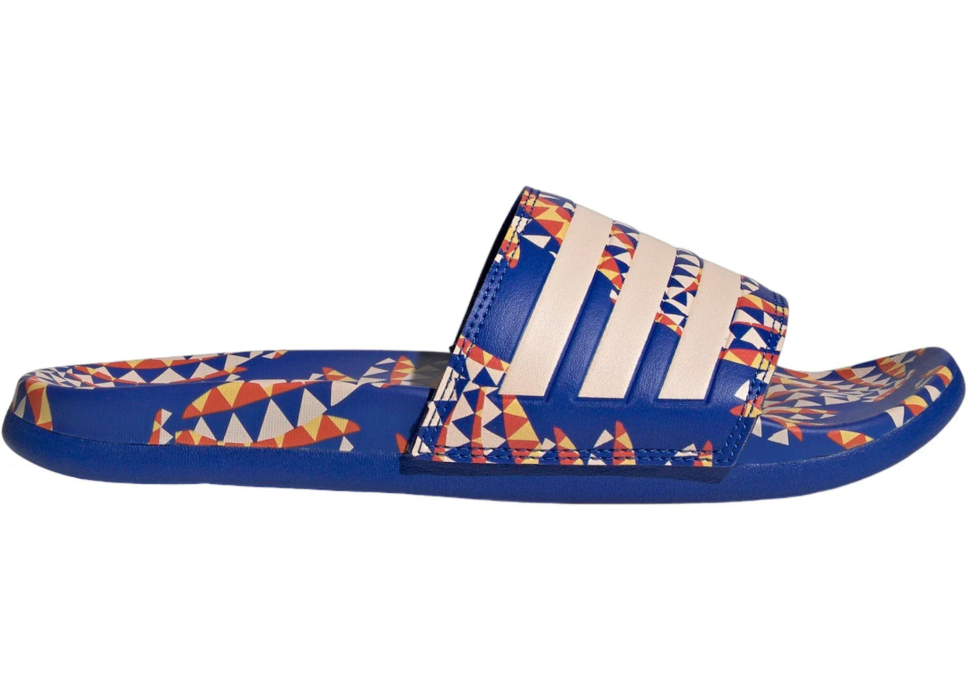 adidas Adilette Comfort Sandals Bold Blue Bliss Orange (Women's)