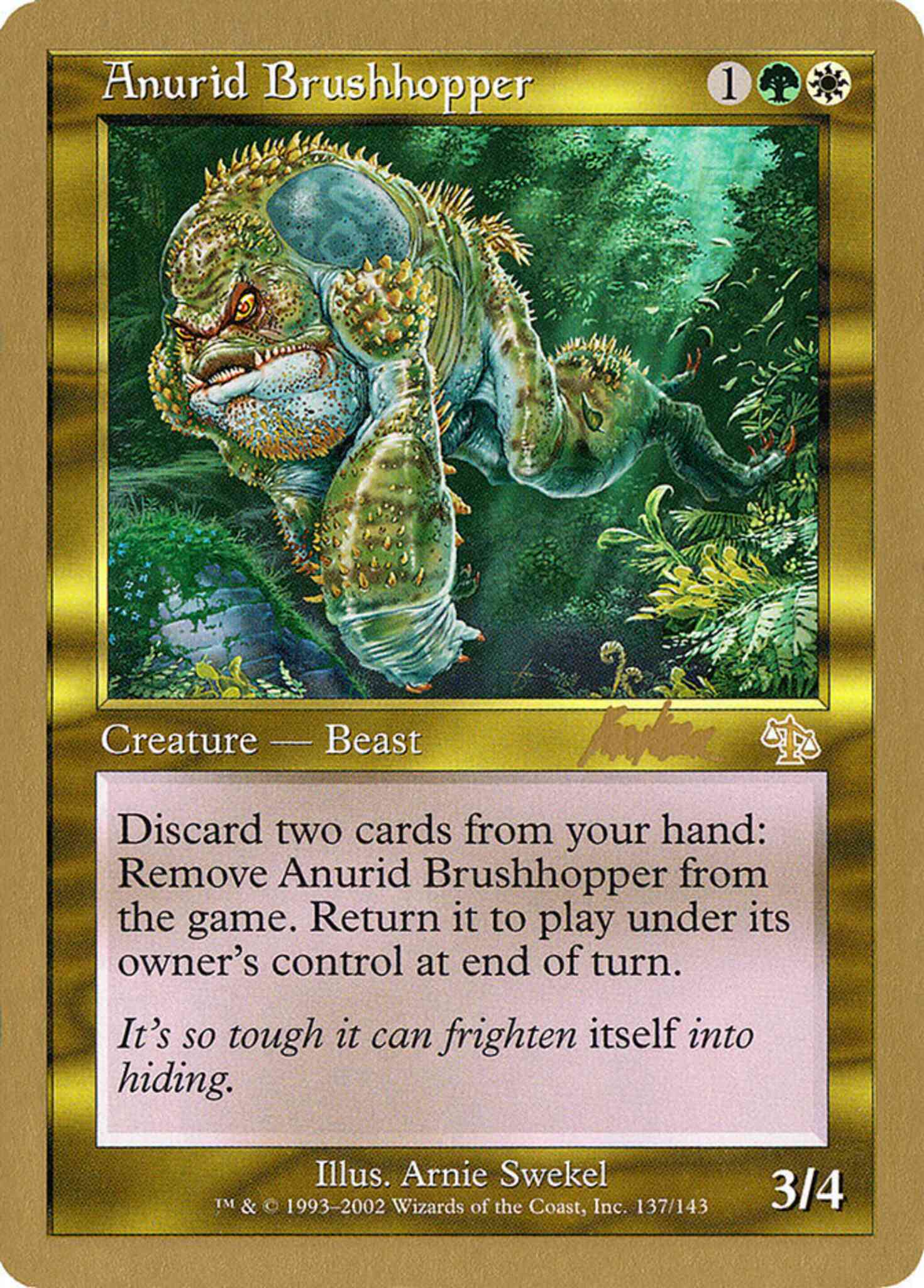 Anurid brushhopper bk137 – Magic Anurid Brushhopper [bk137] [World Championship Decks 2002] [Non-Foil]