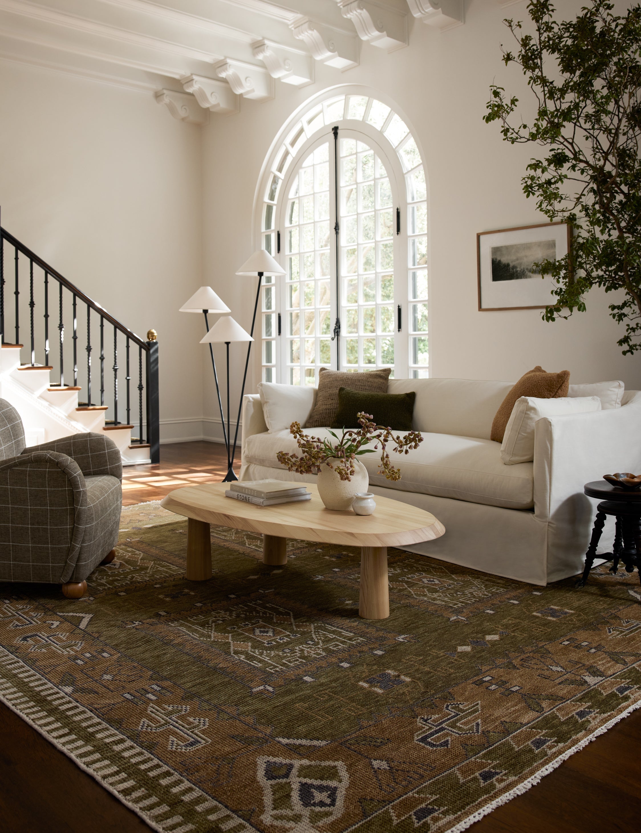 Lulu and Georgia Tahj Hand-Knotted Wool Rug - view 2