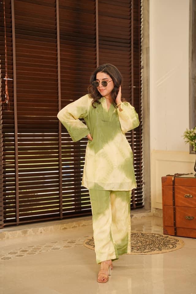 Idaho-o Rooh silk co-ord set