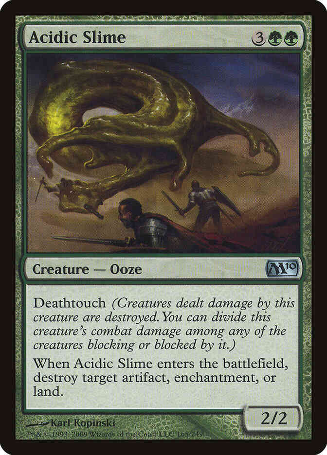Slime 165 magic – Acidic Slime [165] [Magic 2010] [Non-Foil]