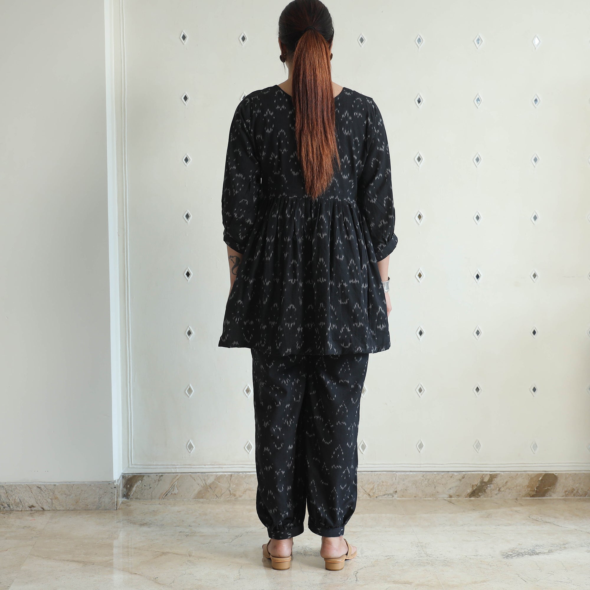 ITOKRI CASUALS Black - Pochampally Ikat Cotton Co-Ord Set 08 - view 8