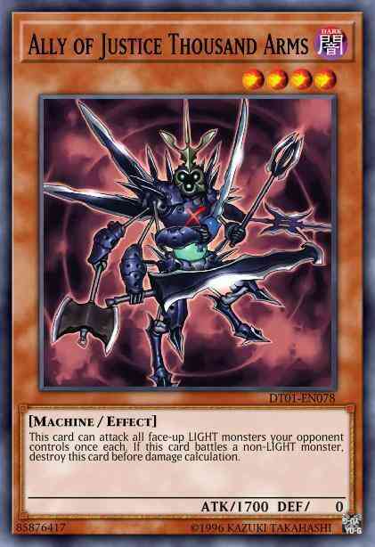 Yu-Gi-Oh! Ally of Justice Thousand Arms - DT01-EN078 - Duel Terminal Normal Parallel Rare - Duel Terminal