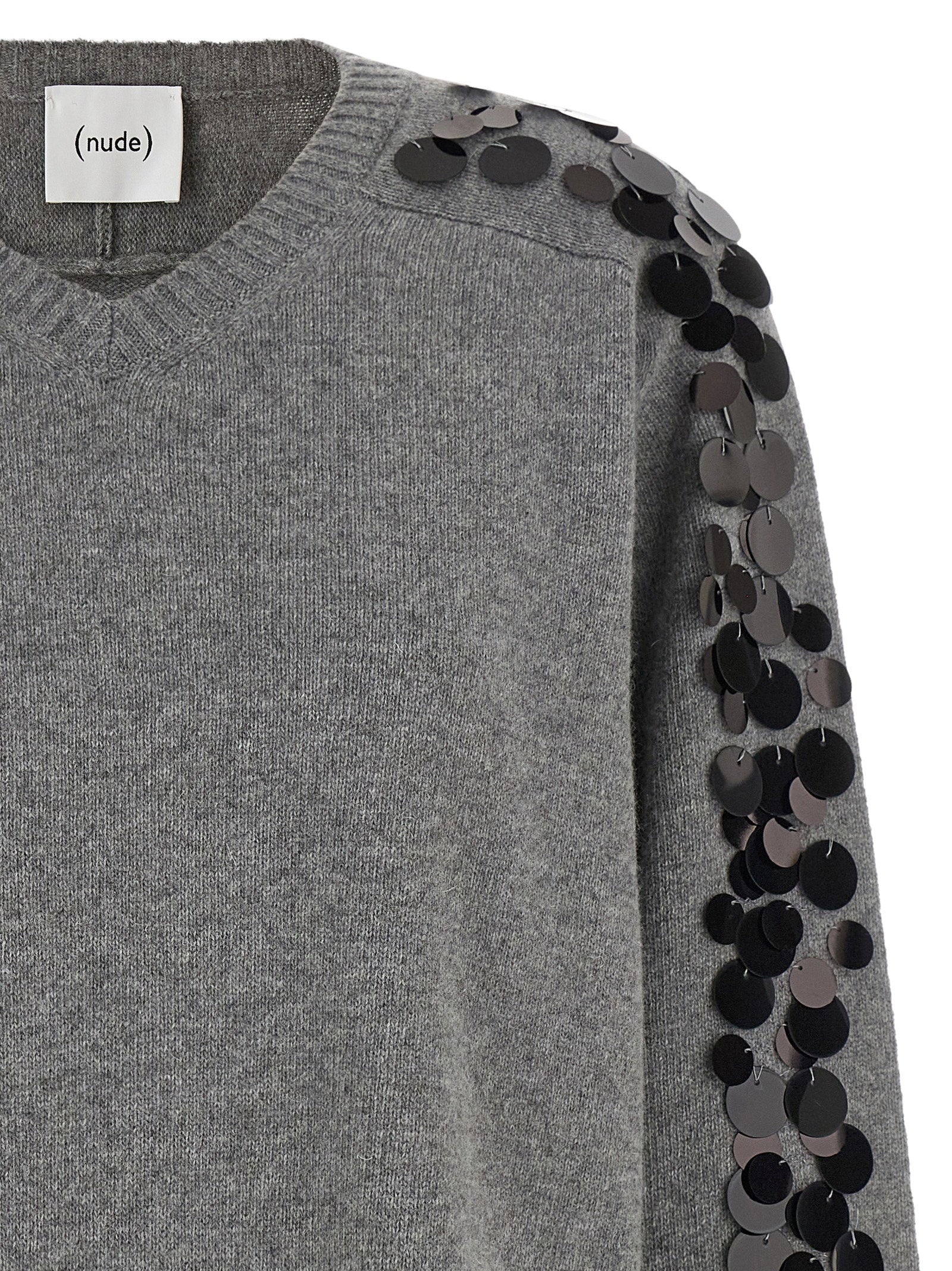 Nude Sequin Sweater – 80% wool, 20% polyamide - view 3