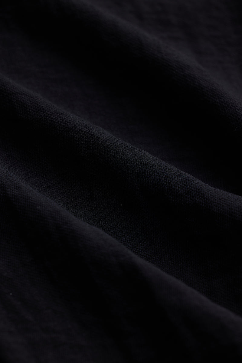 SNITCH Black Slim Fit Linen Shirt - view 8