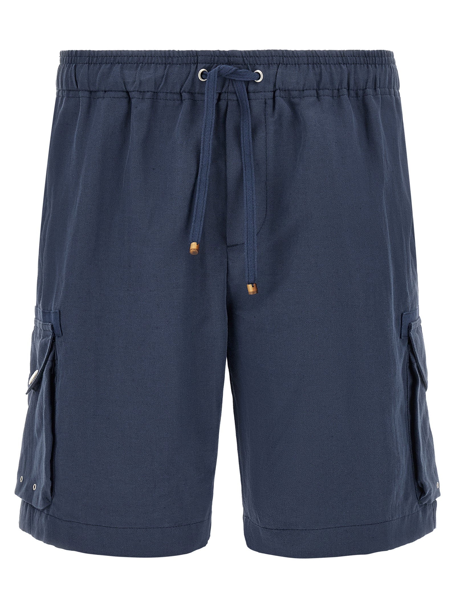 Brunello Cucinelli Cargo Bermuda Shorts – 56% linen, 44% cotton