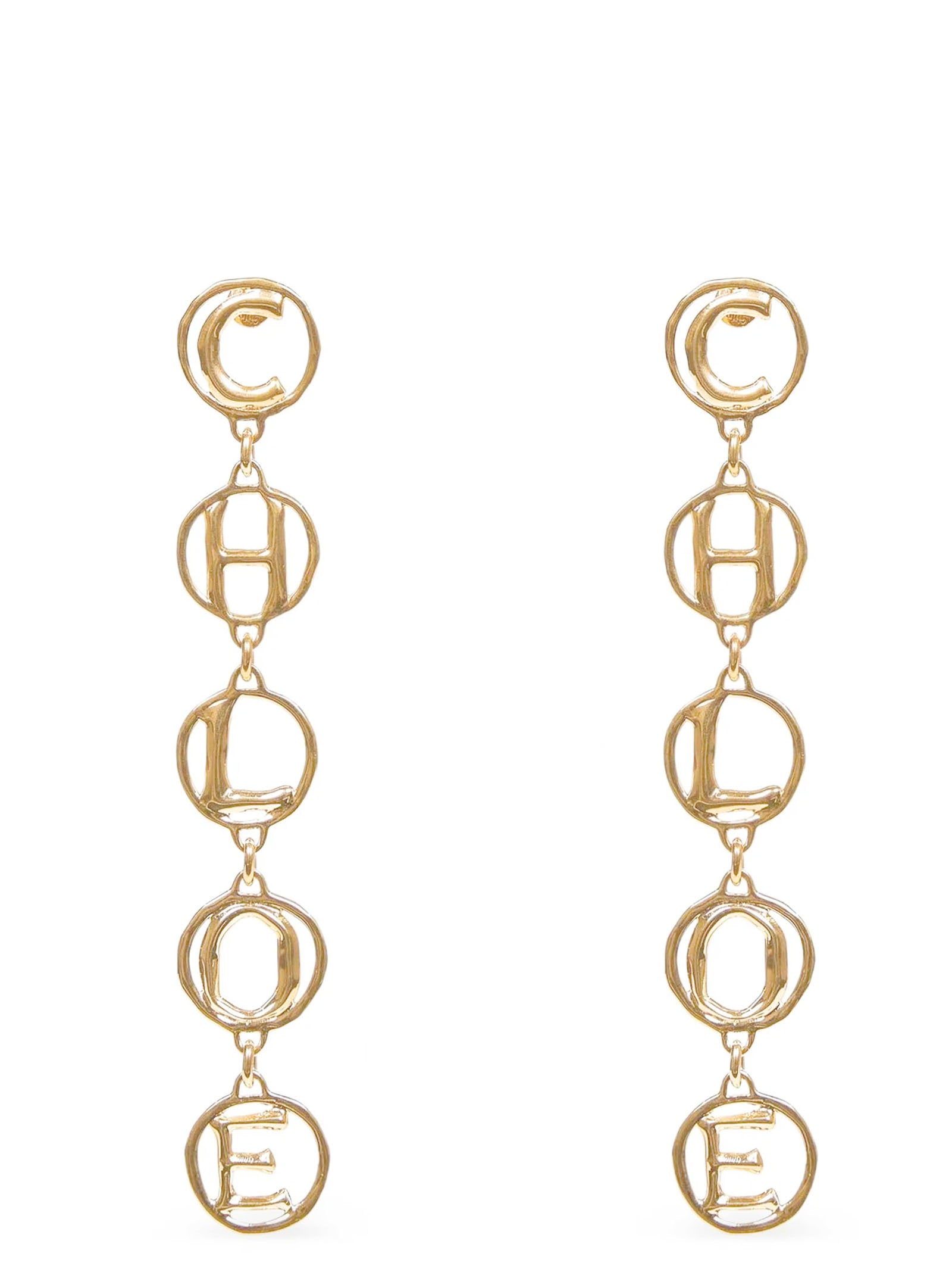 Chloé Script Earrings – 100% brass